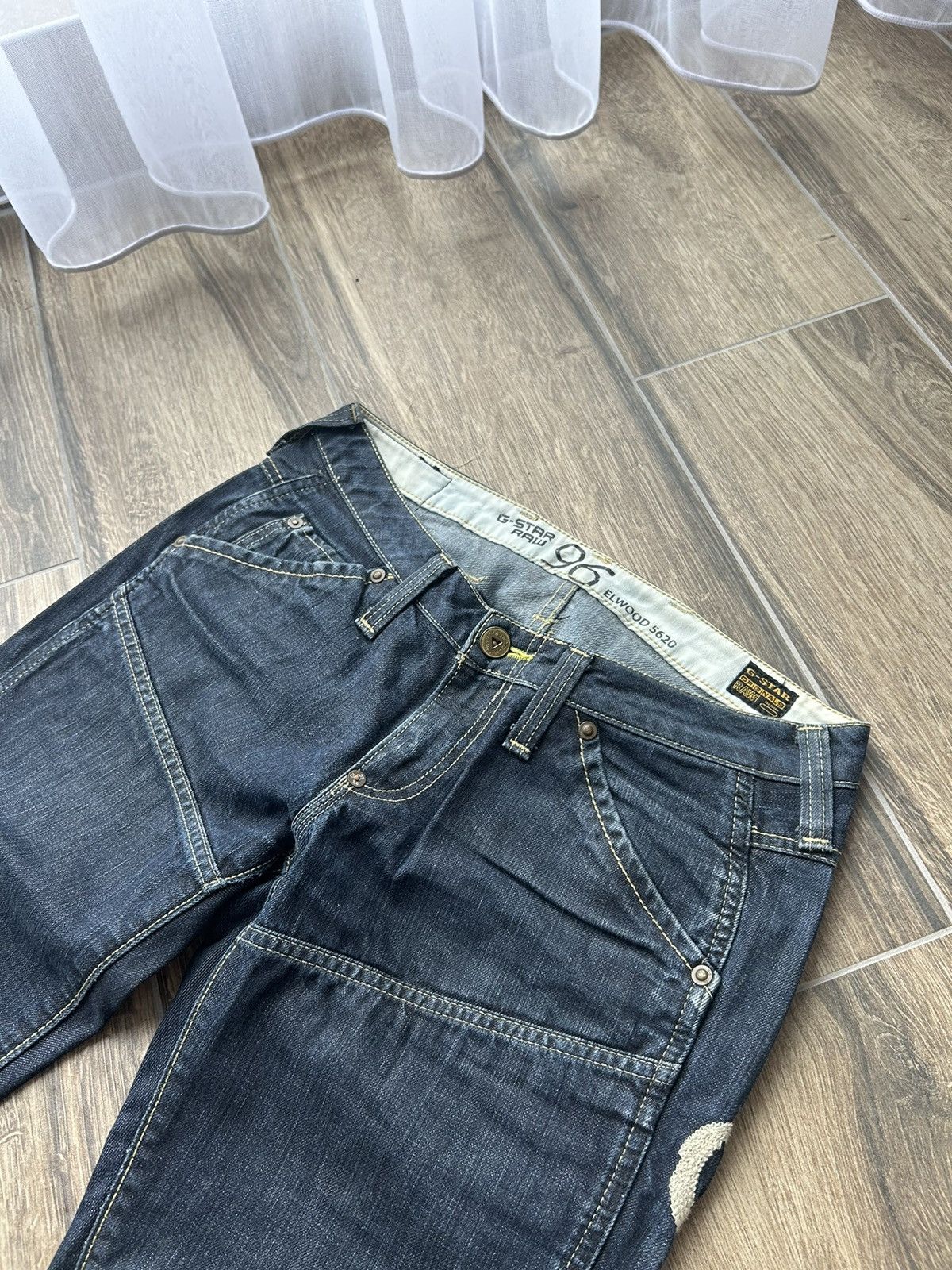 G-Star × Vintage Vintage G star Raw 96 elwood mens jeans Size US 29 - 4 Thumbnail