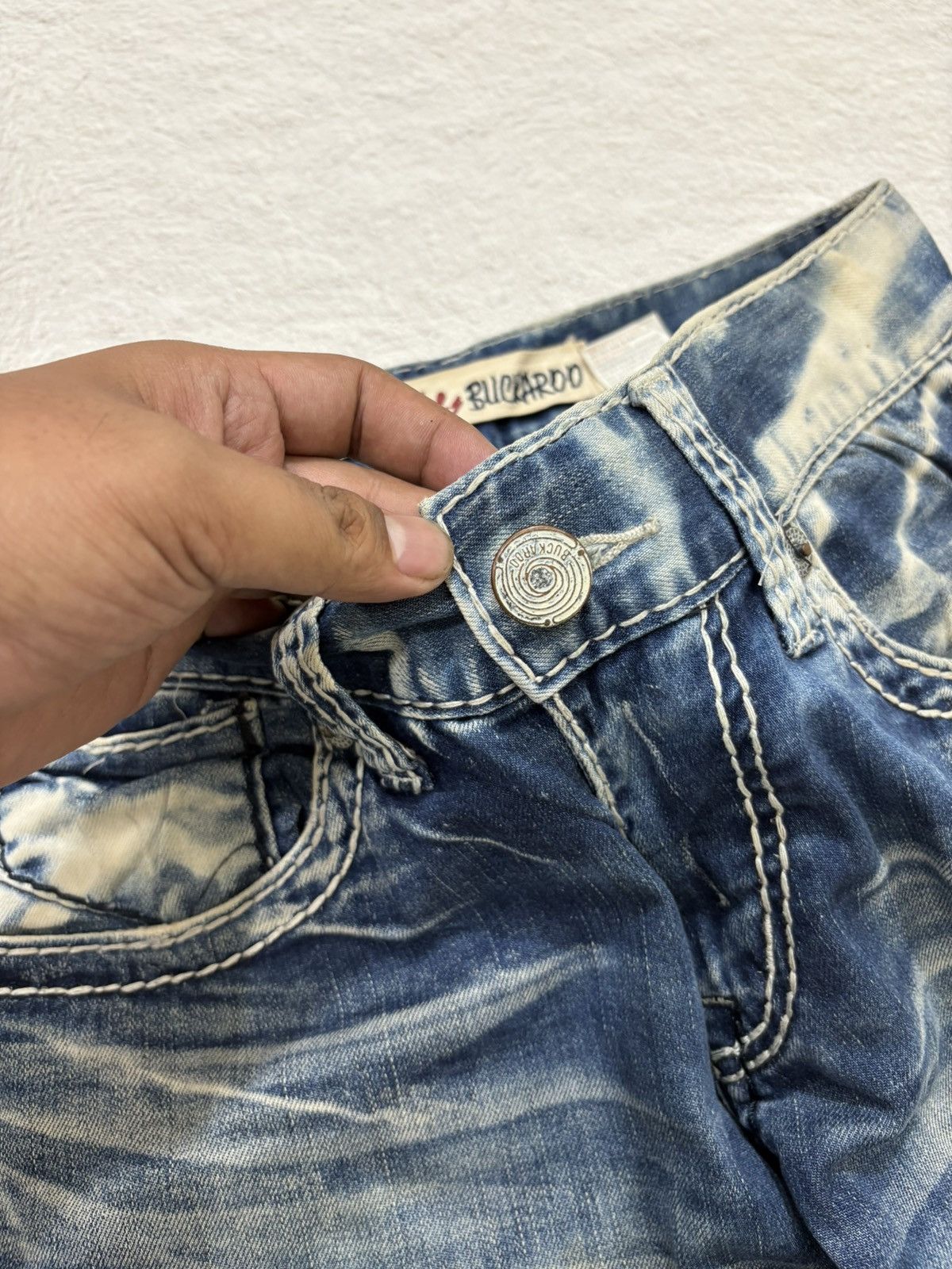 Hysteric Glamour × If Six Was Nine × Le Grande Bleu (L.G.B.) 2000s buckaro japan acid wash denim Y2k style Size US 29 - 4 Thumbnail