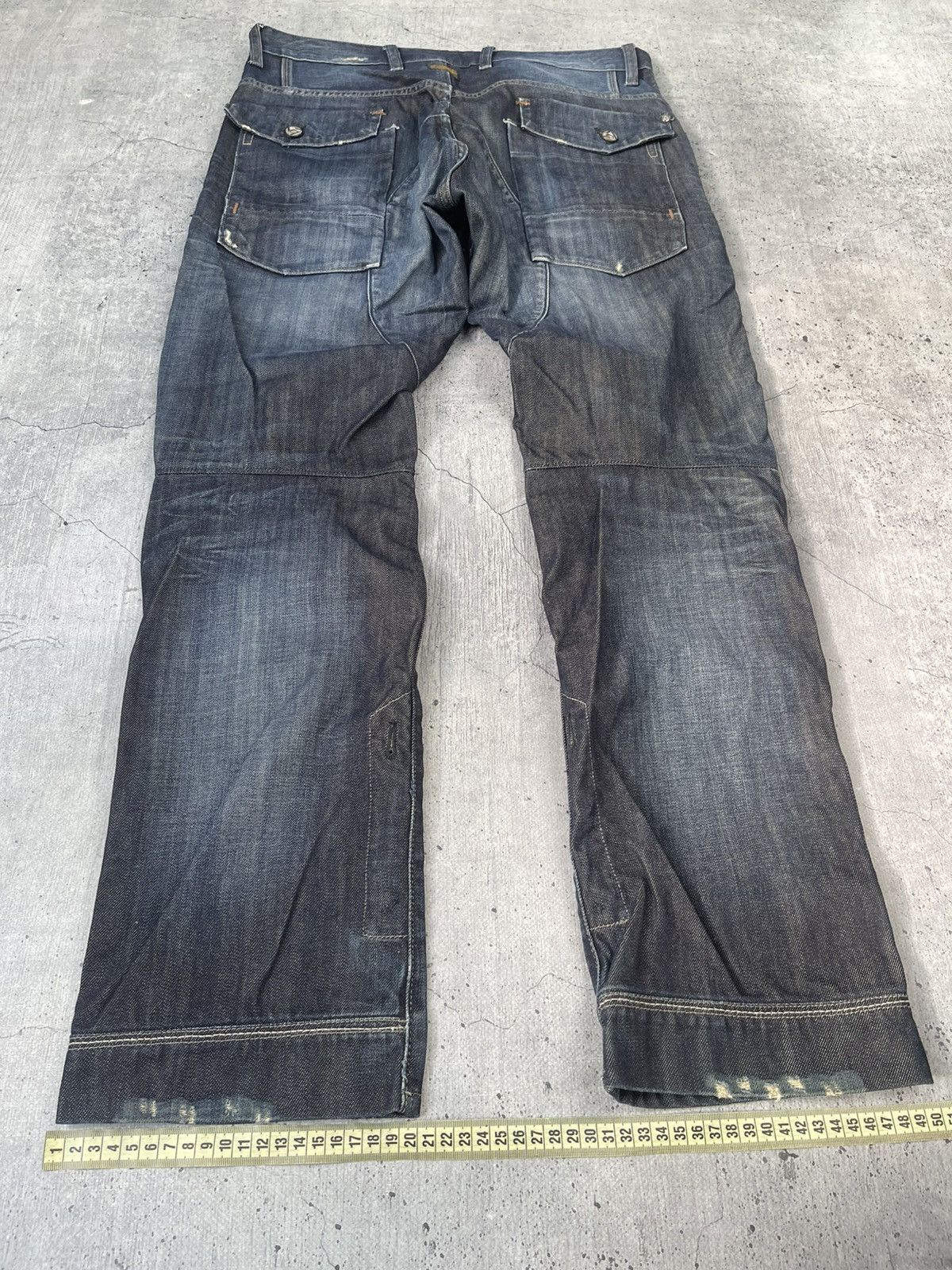 G-Star VTG AVANTGARDE G STAR RAW DENIM MULTIPOCKET JAPAN JEANS Y2K Size US 32 / EU 48 - 3 Thumbnail