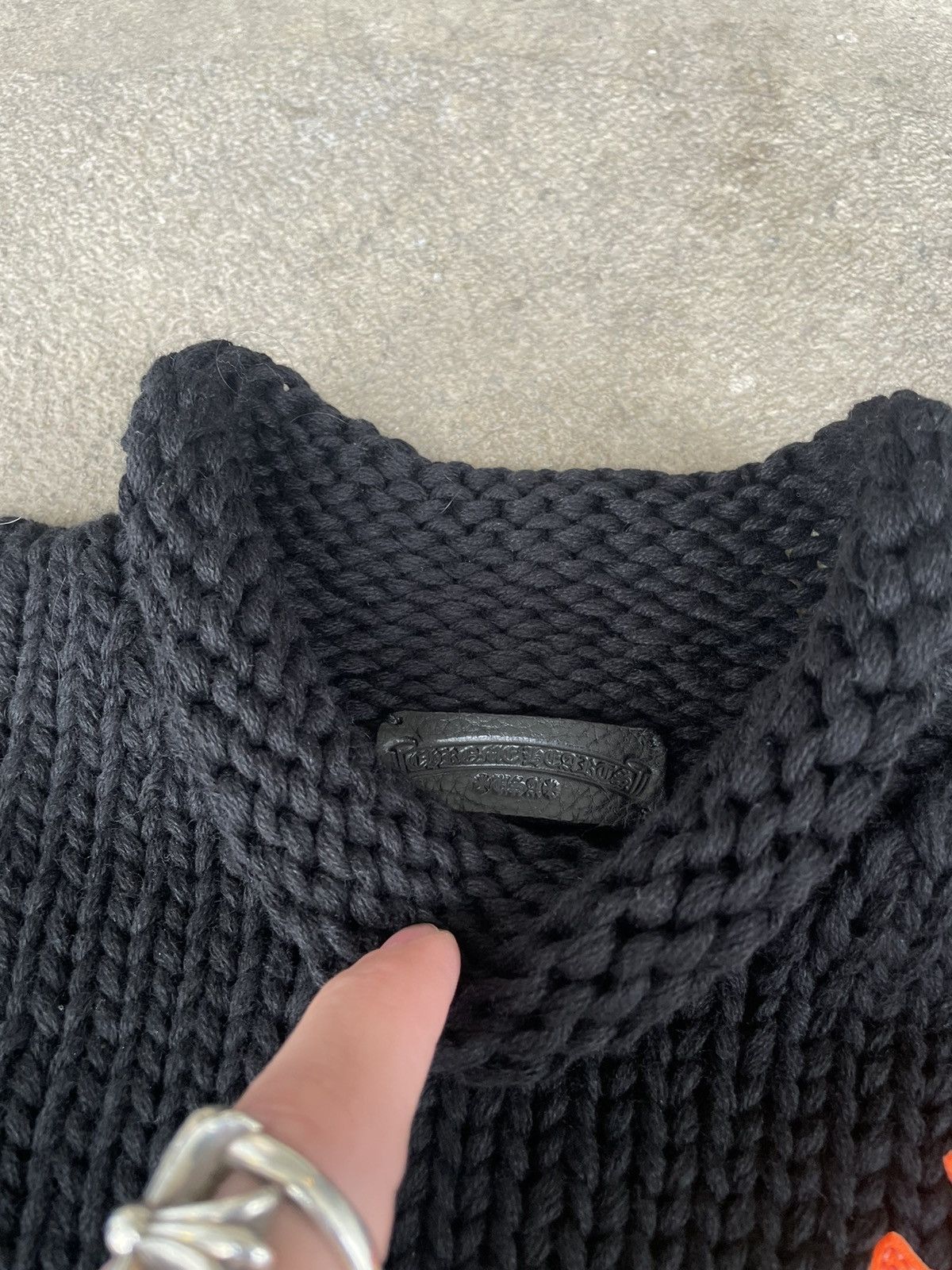 Chrome Hearts Chrome Hearts Knitted Triple Cross Patch Sweater Size US XS / EU 42 / 0 - 4 Thumbnail