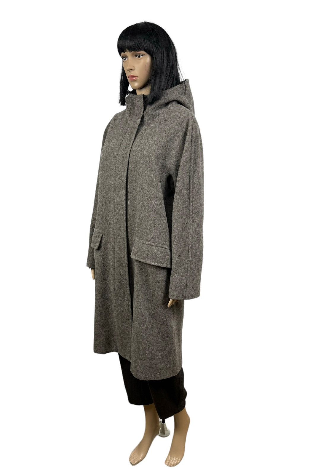 Weekend Max Mara Weekend Max Mara Lana Vergine Hooded Overcoat size US8 Size M / US 6-8 / IT 42-44 - 1 Thumbnail