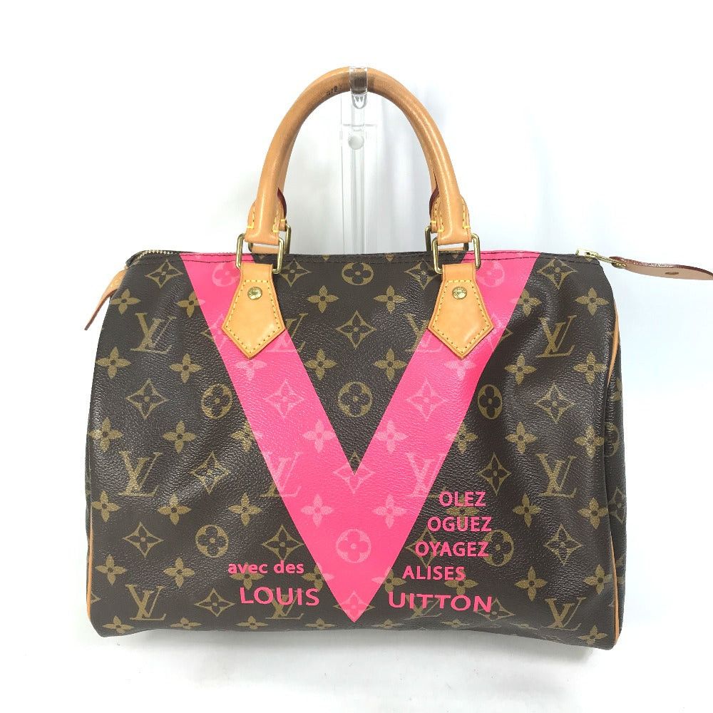 Louis Vuitton Louis Vuitton M41533 Monogram V Speedy Handbag Briefcase Boston Bag Canvas Women Brown Size ONE SIZE - 1 Thumbnail
