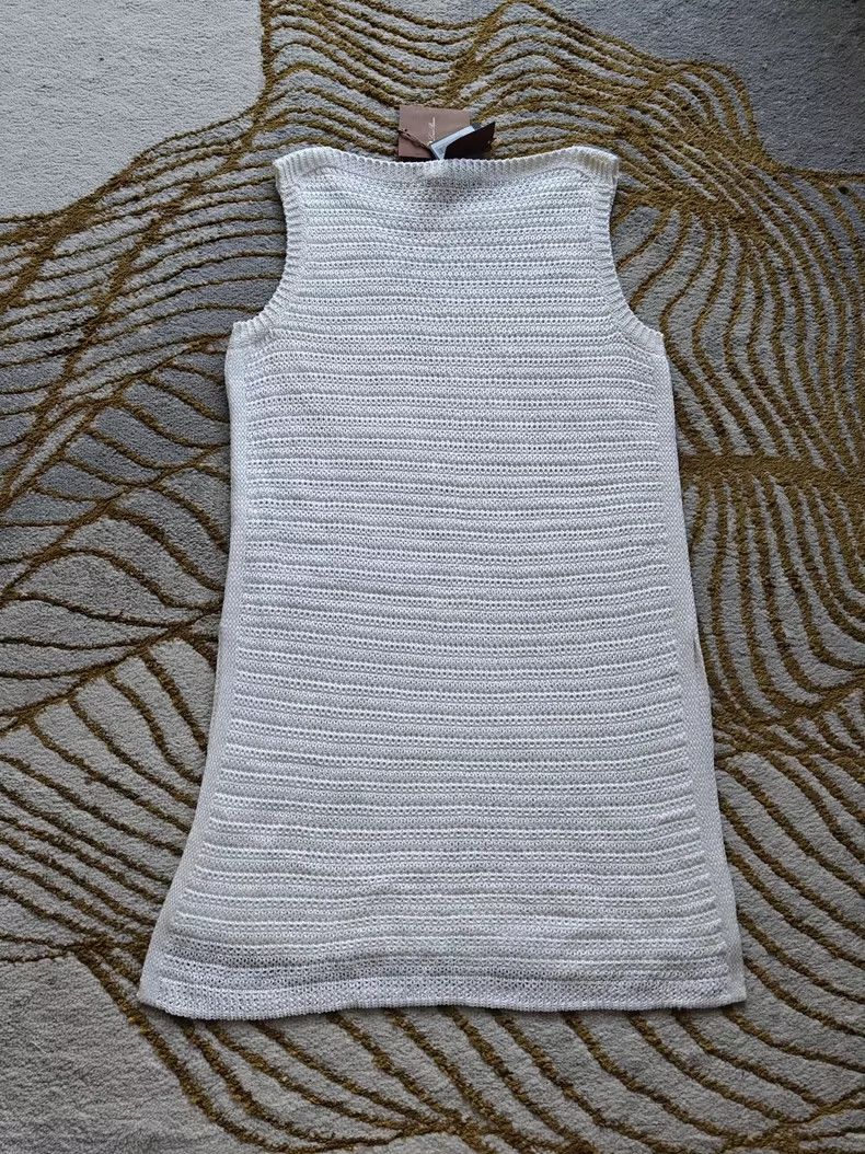 Loro Piana LORO PIANA White linen silk dress Size M / US 6-8 / IT 42-44 - 6 Thumbnail
