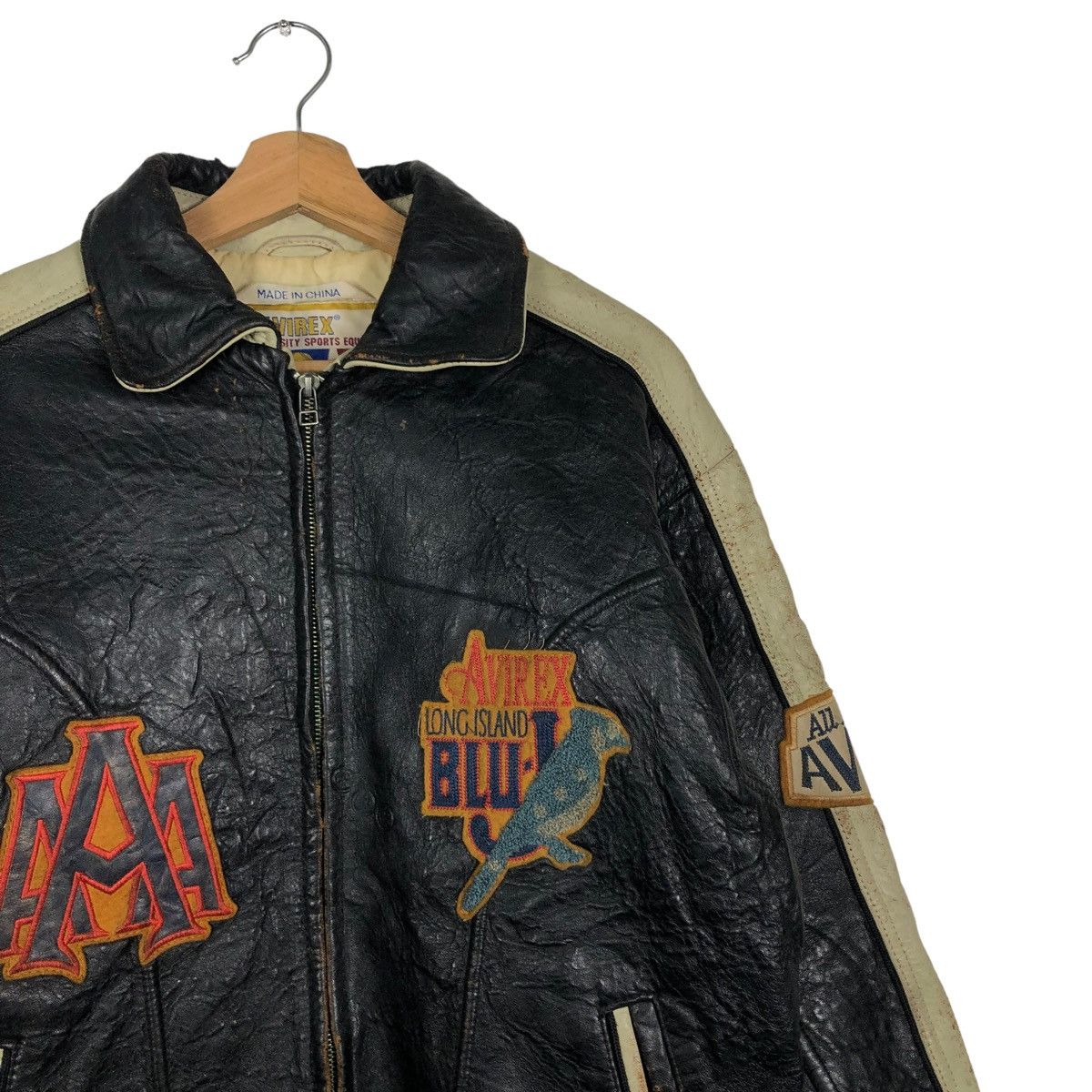 Avirex 🔥80’s Vintage Avirex Leather Varsity Jacket Size US S / EU 44-46 / 1 - 5 Thumbnail