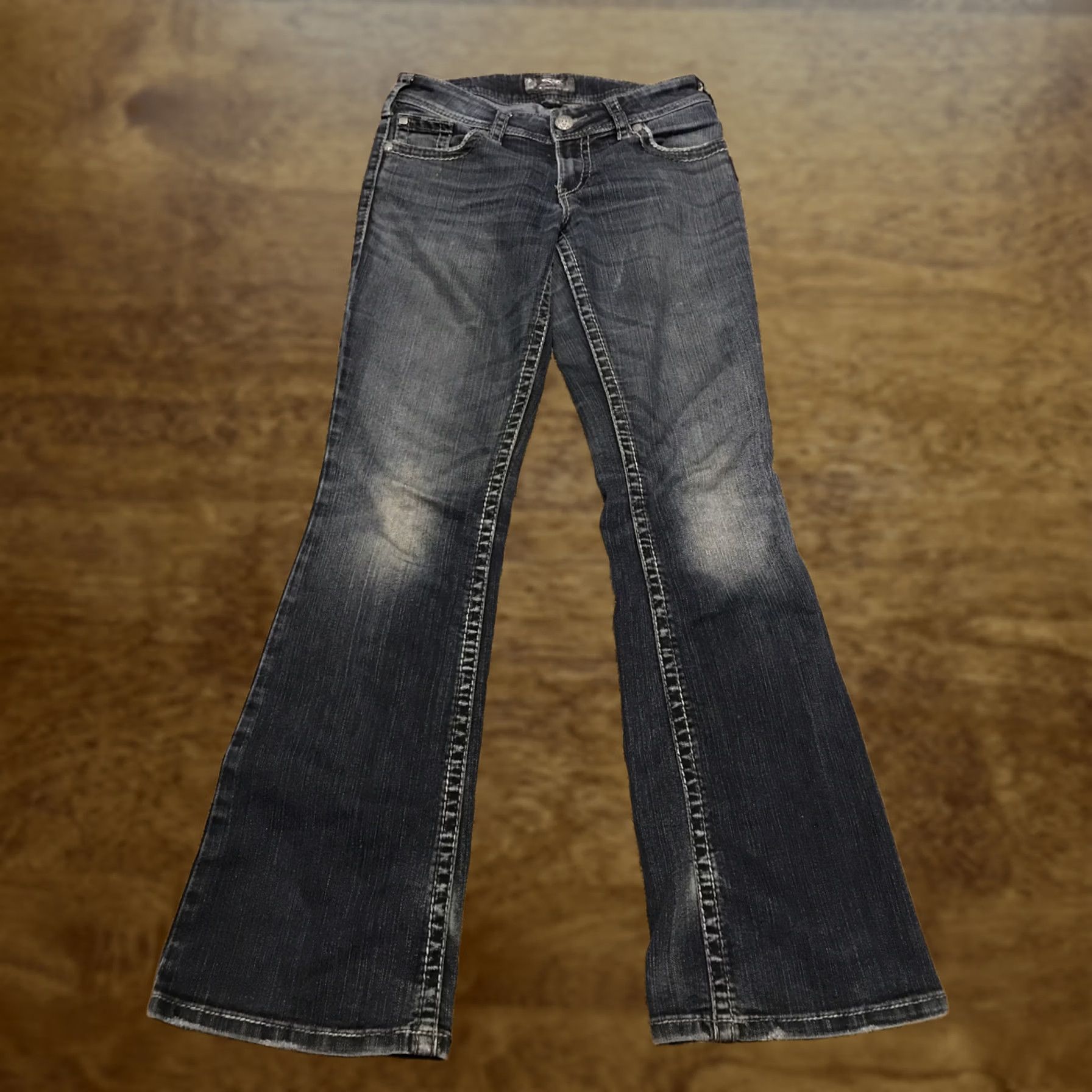 Vintage Silver Jeans Suki Surplus - Womens Size 29 Cotton Blend Bootcut Size 29" - 1 Thumbnail
