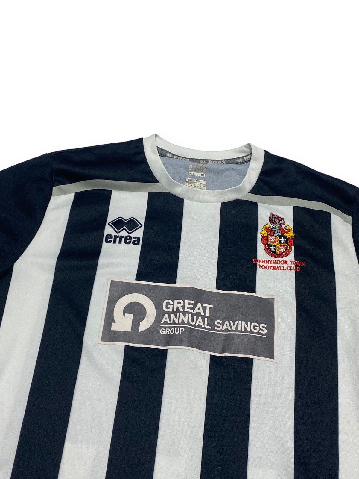 Errea Vintage ERREA SPENNYMOORE TOWN FC Black White Jersey Size US S / EU 44-46 / 1 - 2 Thumbnail