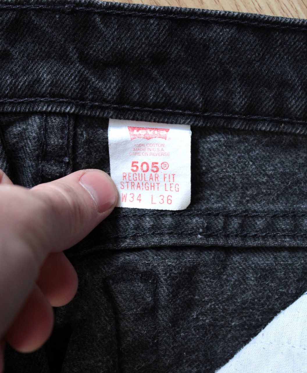 Levi's × Levi's Vintage Clothing 🔥 Levis 505 Vintage Black Denim Jeans Pants Y2K USA RARE Size US 34 / EU 50 - 5 Thumbnail