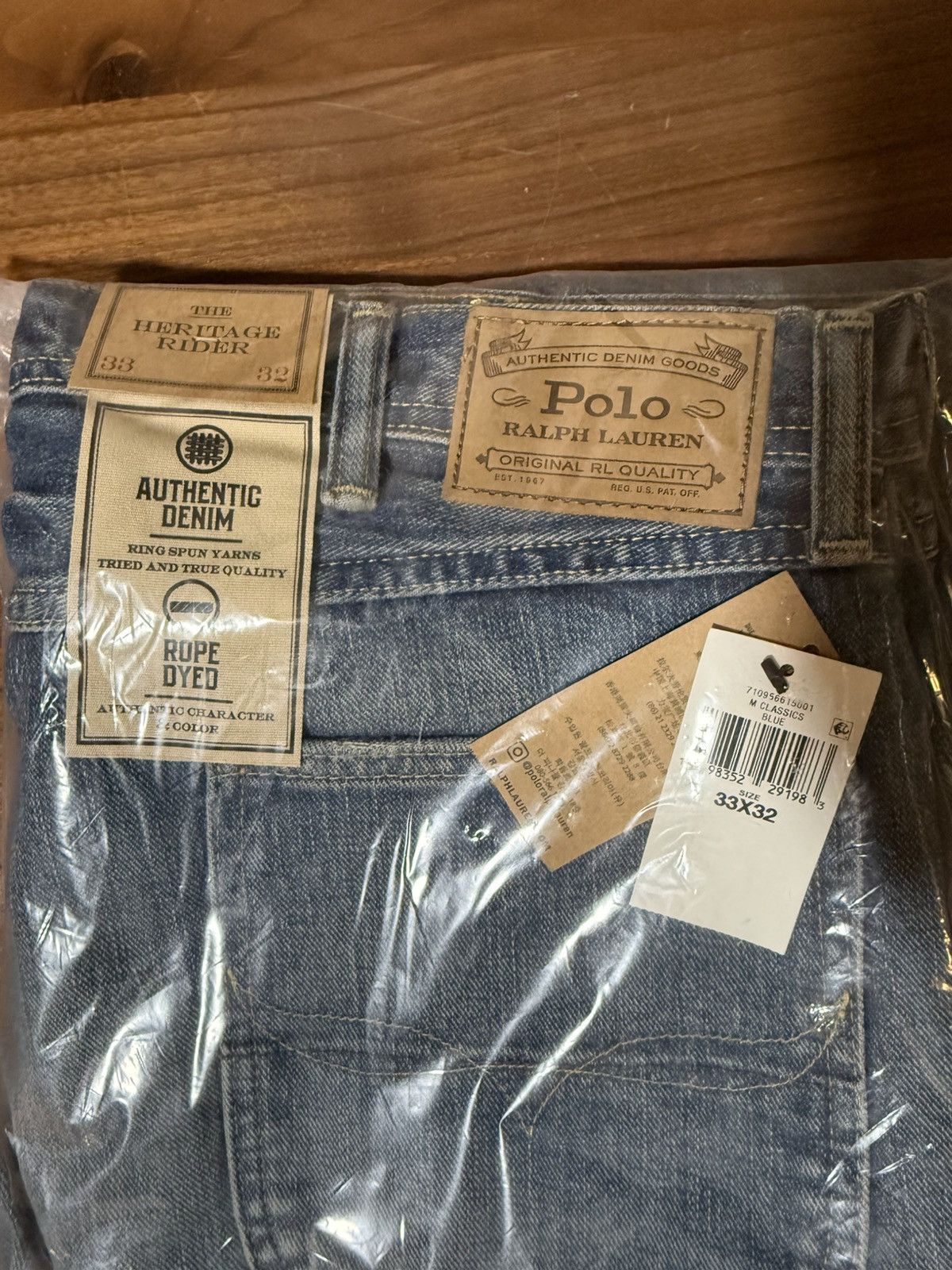 Polo Ralph Lauren Polo Ralph Lauren Heritage Rider Bootcut Jean Blue 33/32 Size US 33 - 8 Thumbnail