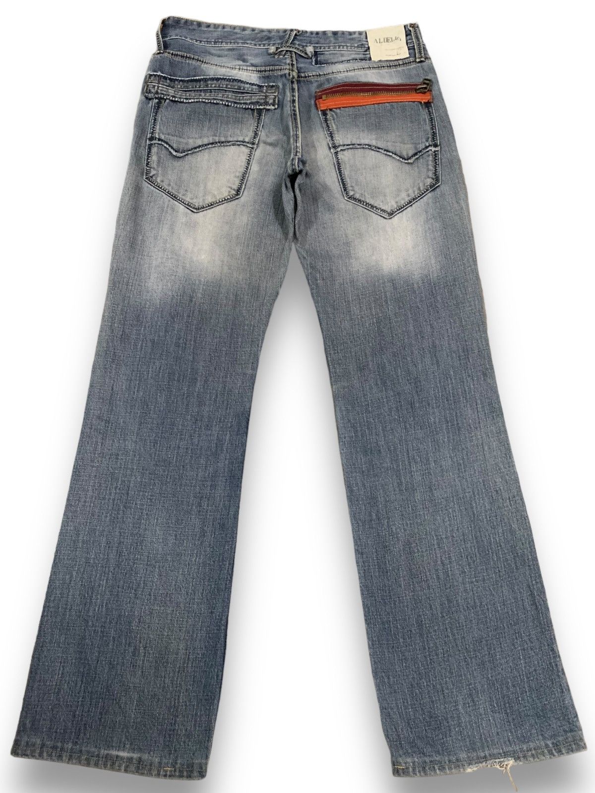 Japanese Brand Vintage Japanese Brand Aldelio Bootcut Distressed Jeans Size US 31 - 2 Thumbnail