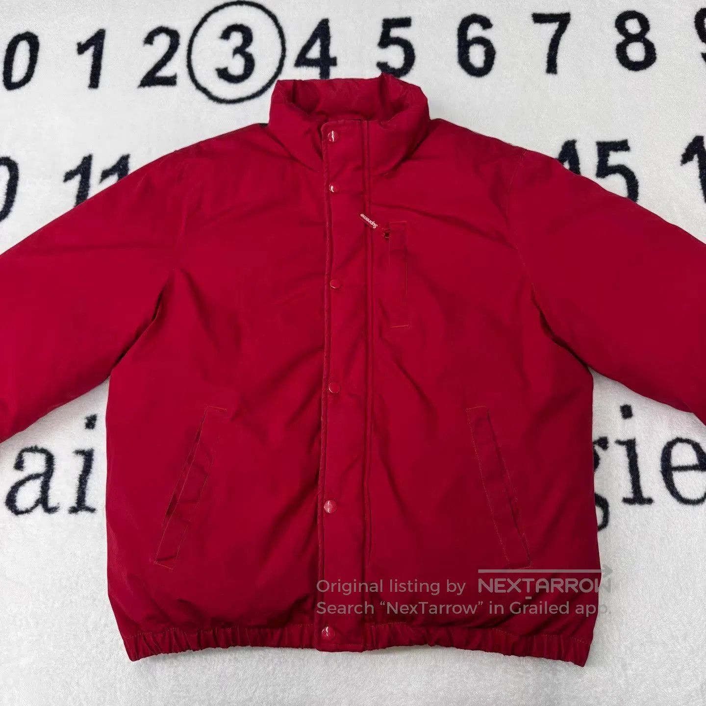 Supreme Red Quilted Heavy Coat . Size US L / EU 52-54 / 3 - 1 Thumbnail