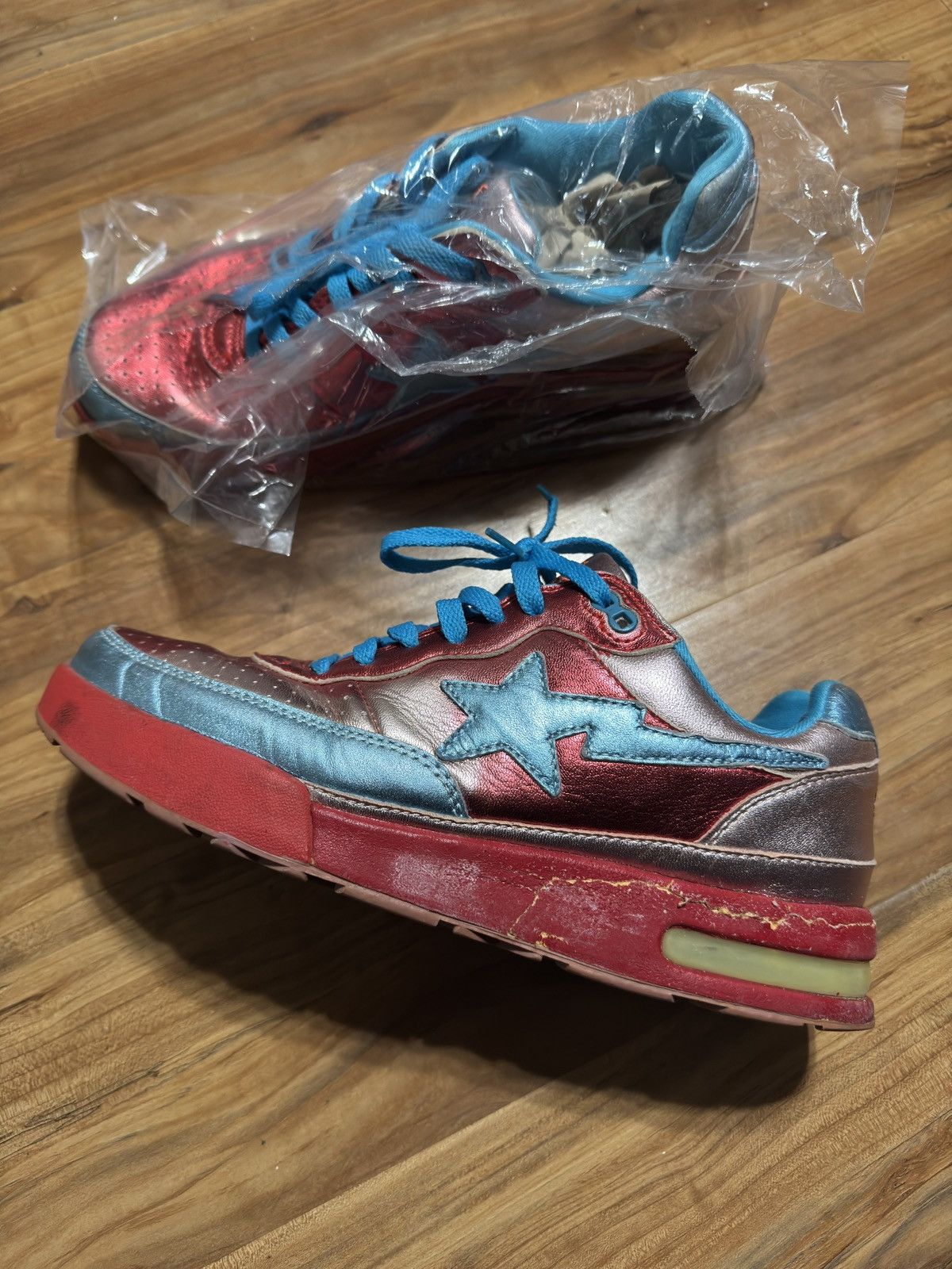 Bape × Pharrell Vintage 2006 Bape X Pharrell Roadsta Bapesta sneakers Size US 9 / EU 42 - 1 Thumbnail