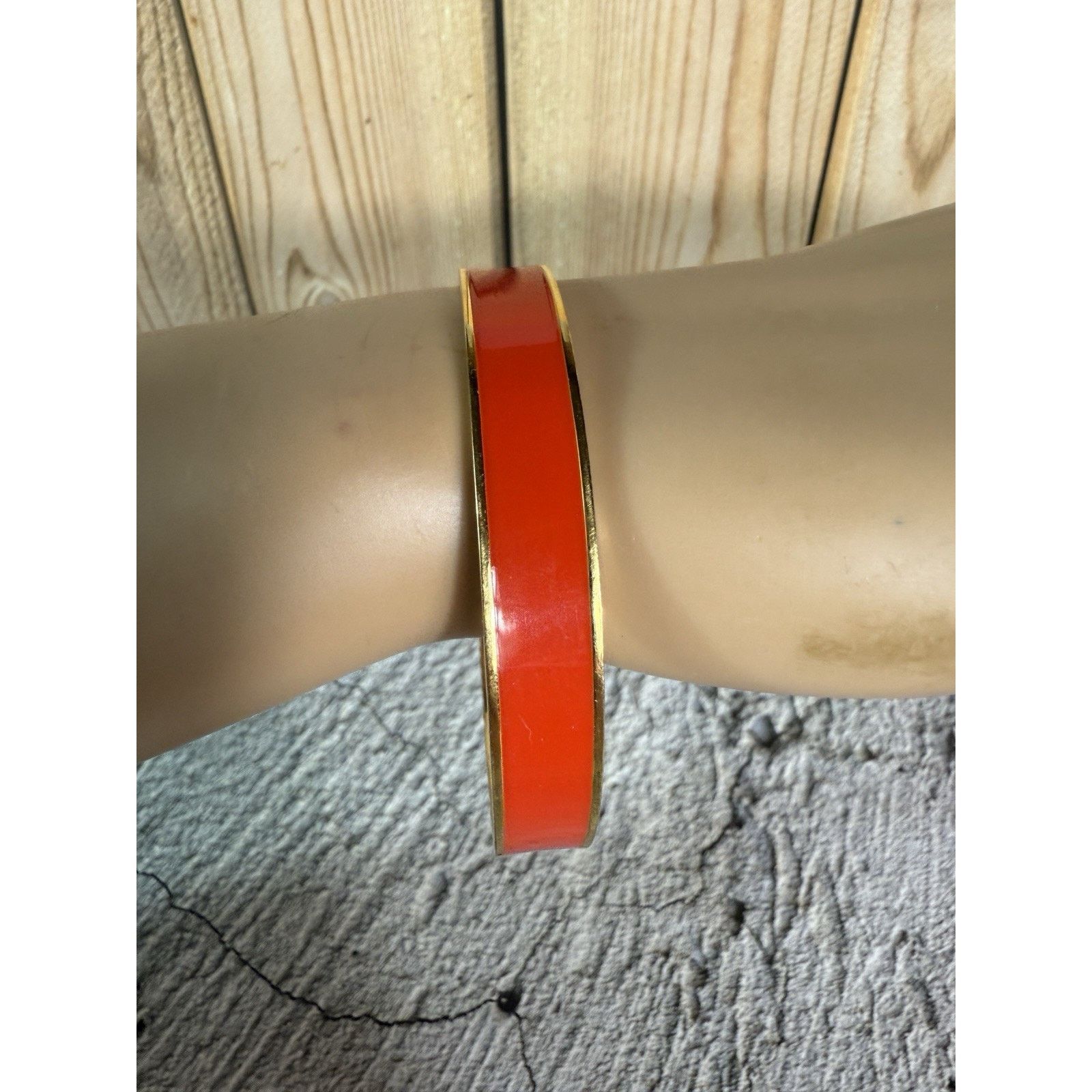 Kate Spade EUC Kate Spade Red Enamel Red Letter Day Gold Plated Bangle Size ONE SIZE - 3 Thumbnail