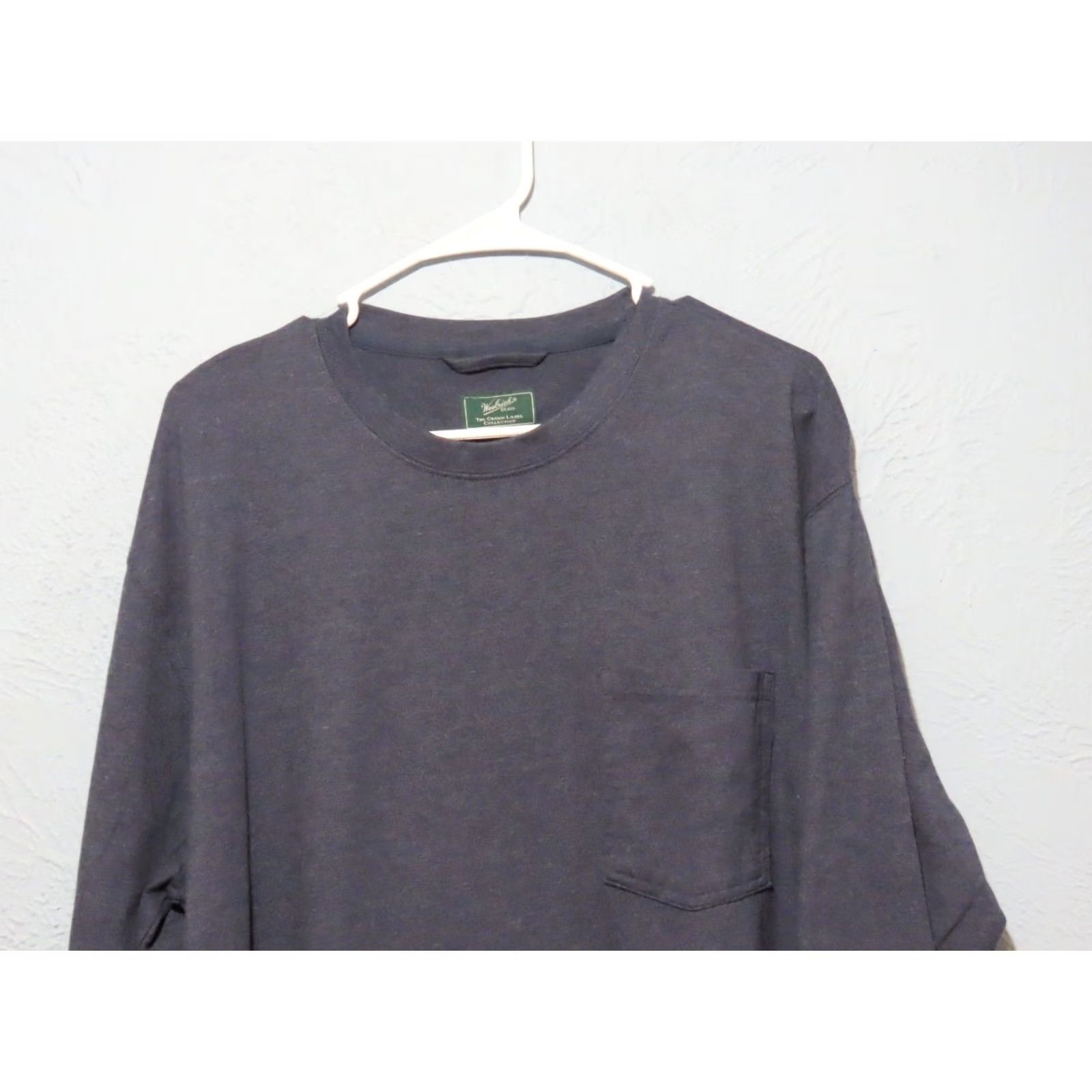 Vintage Woolrich Men's Long Sleeve Pocket TShirt Dark Gray XL Crew Neck Knit Regular Vintage: No Size US XL / EU 56 / 4 - 3 Thumbnail