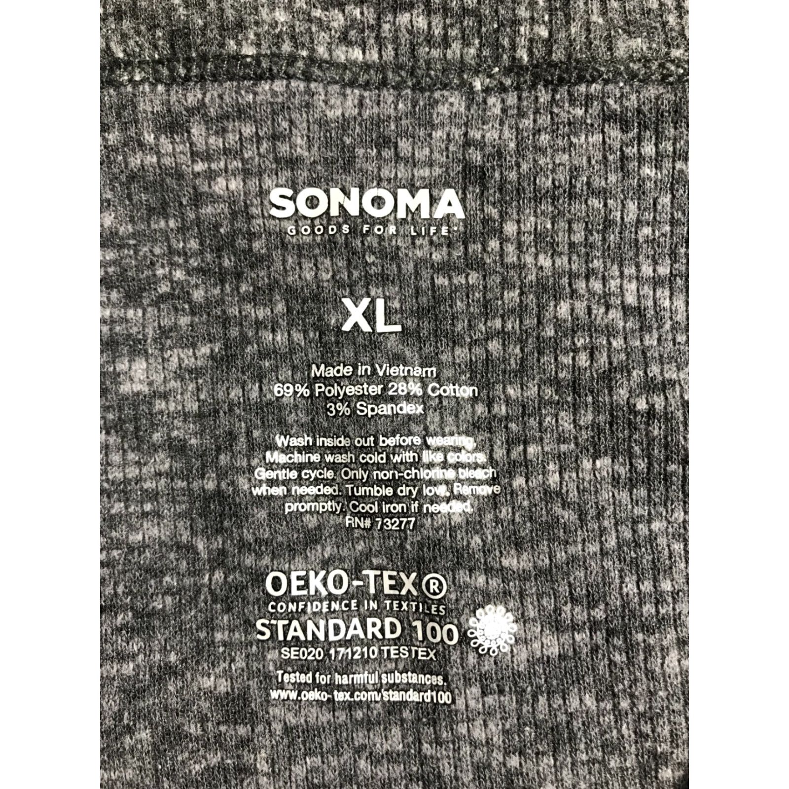 Vintage Sonoma Shirt Women's XL Gray Long Sleeve OEKO-TEX Size XL / US 12-14 / IT 48-50 - 5 Thumbnail