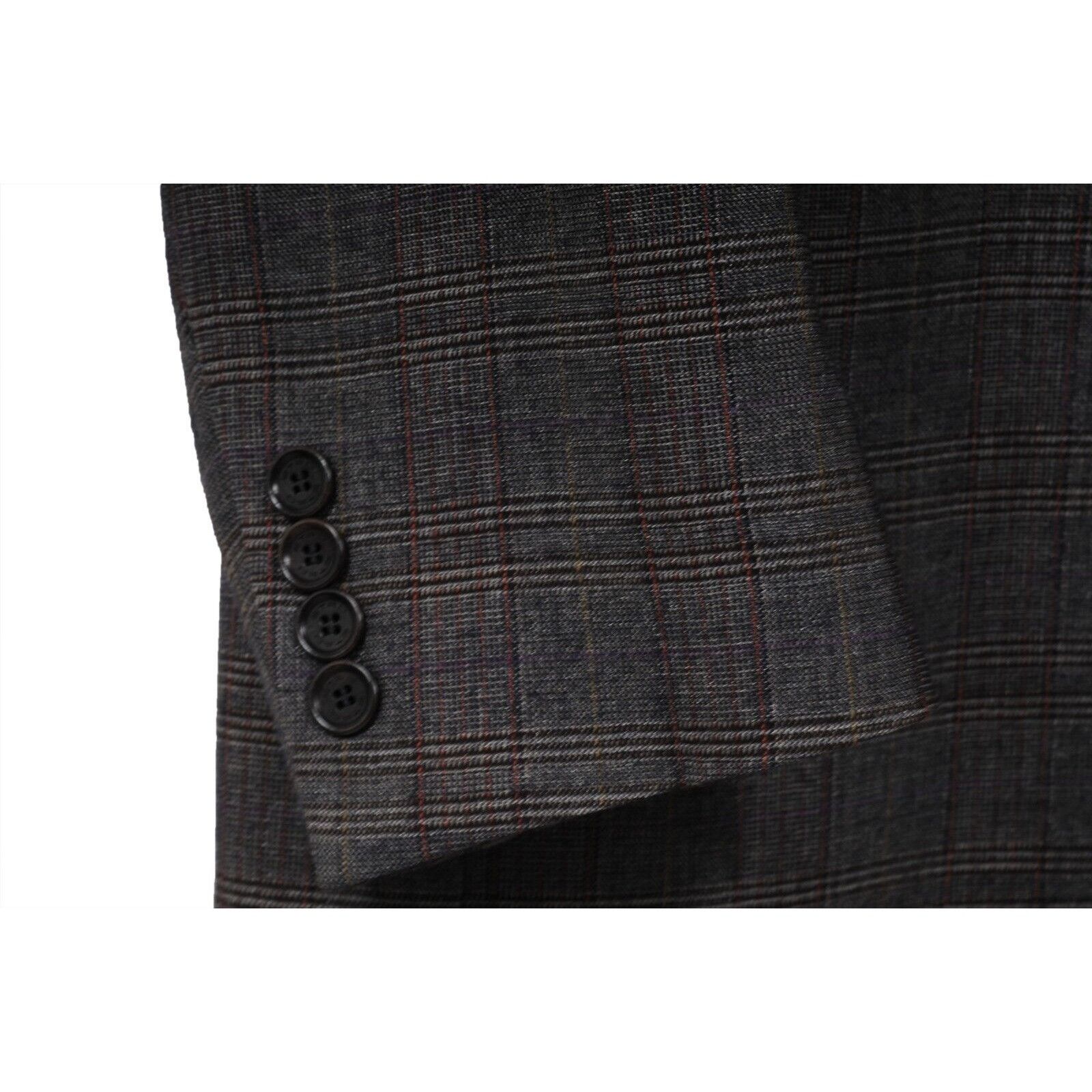 Etro Houndstooth Jacket Gray Wool Blazer IT 56 Size 46R - 4 Thumbnail