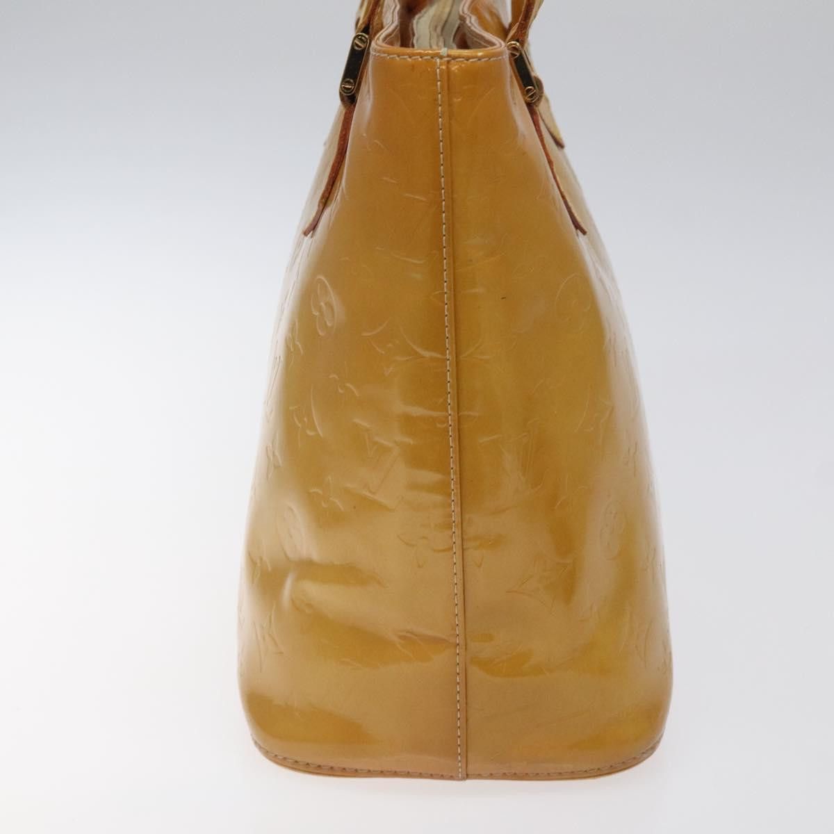 Louis Vuitton LOUIS VUITTON Monogram Vernis Houston Hand Bag Beige M91004 Size ONE SIZE - 3 Thumbnail