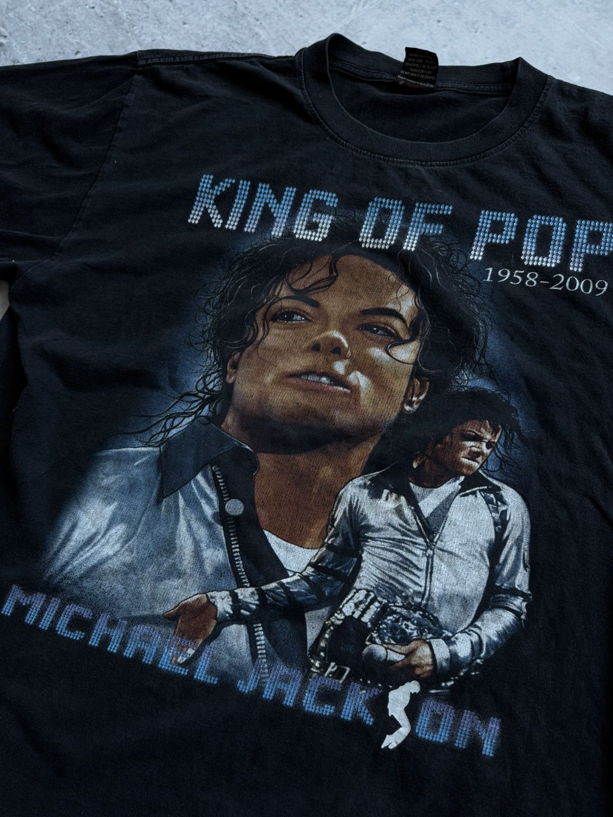 Michael Jackson × Vintage Vintage Michael Jackson retro 2009 tee Tour big logo Size US XL / EU 56 / 4 - 4 Thumbnail