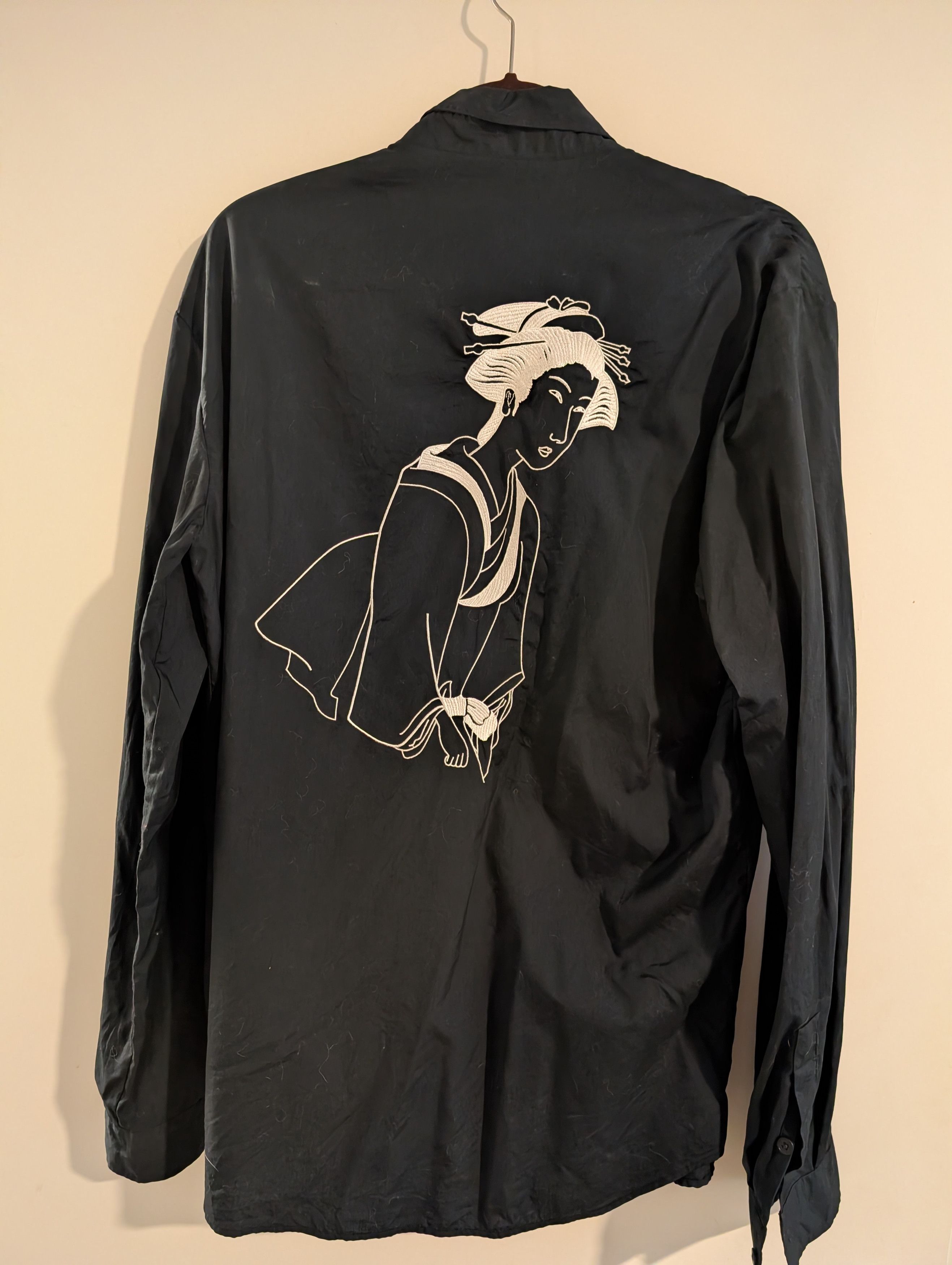 Alexander McQueen McQ Alexander McQueen Embroidered Cotton-Poplin Shirt Size US M / EU 48-50 / 2 - 3 Thumbnail