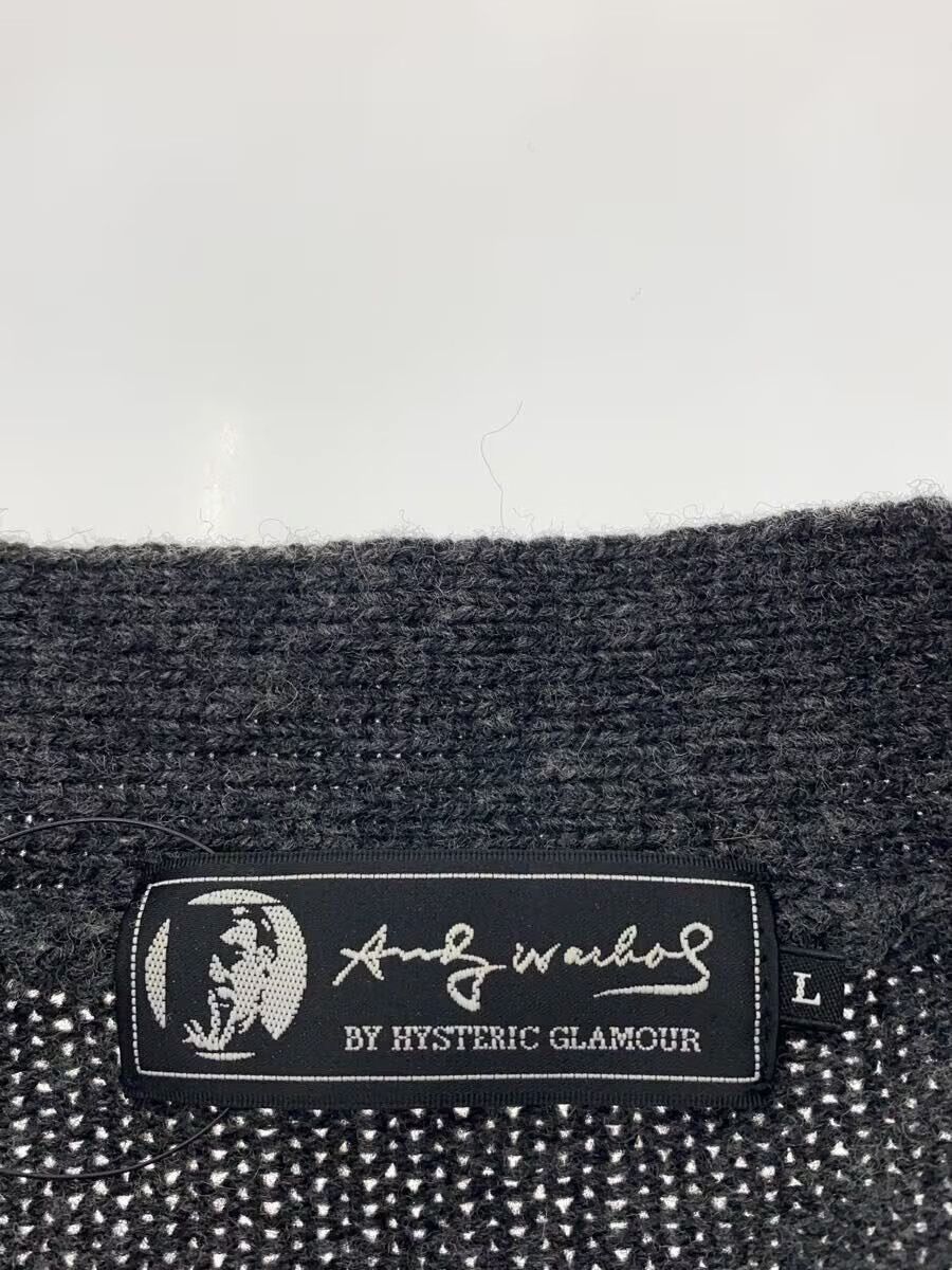 Hysteric Glamour Andy Warhol Wool Knit Cardigan Sweater Size US L / EU 52-54 / 3 - 5 Thumbnail