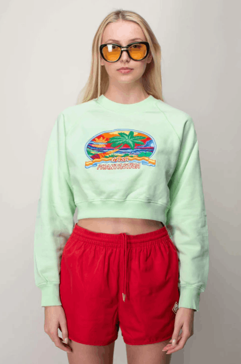Casablanca BNWT SS23 CASABLANCA PHANTASTICA EMBROIDERED SWEATSHIRT S Size S / US 4 / IT 40 - 14 Thumbnail