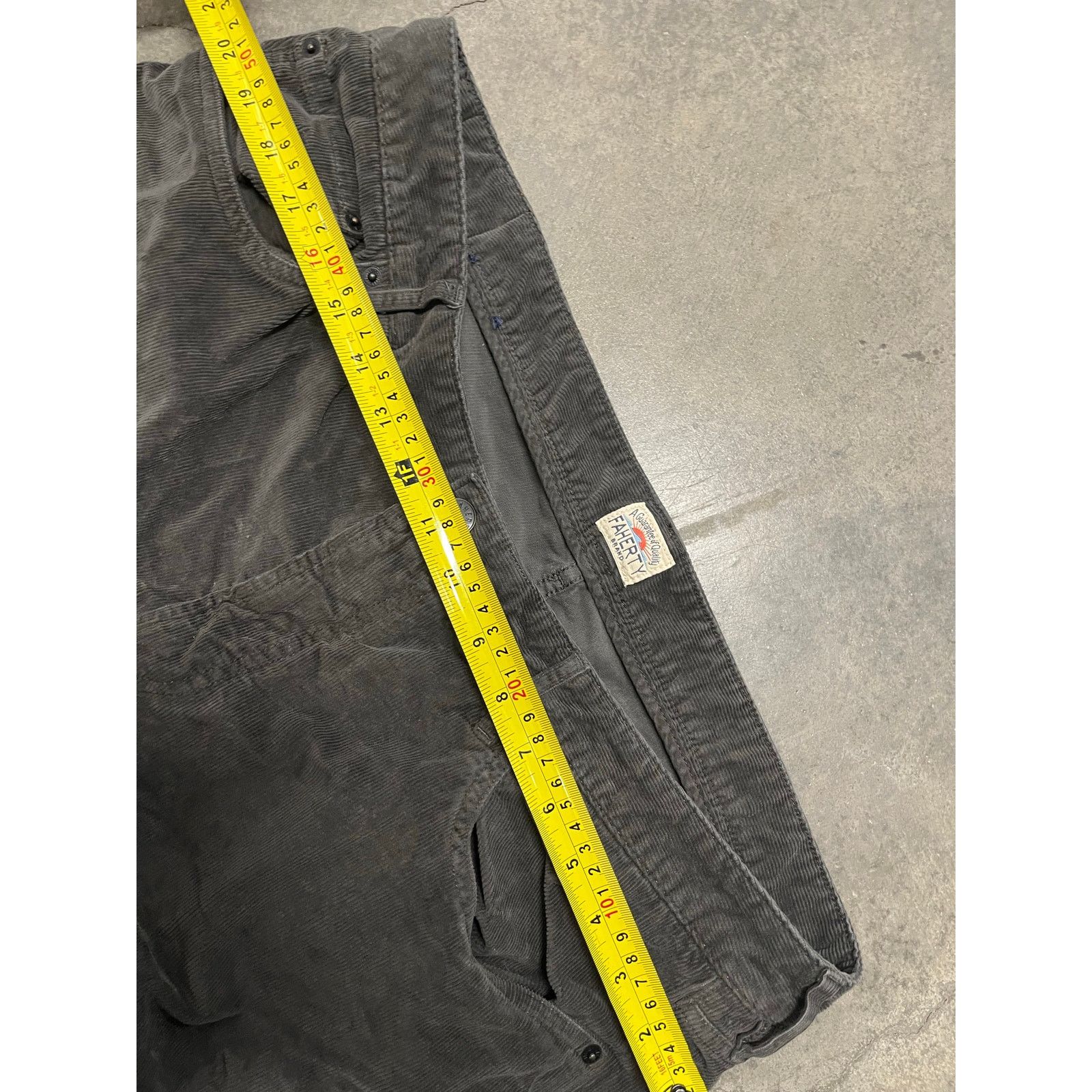 Faherty Faherty Mens Size 38 Stretch Corduroy 5-Pocket Pant Gray Size US 38 / EU 54 - 3 Thumbnail