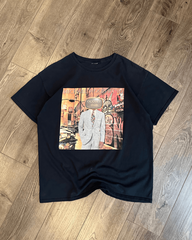 Band Tees × Vintage Vintage Michael Wood Band Occupy This Album T-Shirt - Large Size US L / EU 52-54 / 3 - 1 Thumbnail