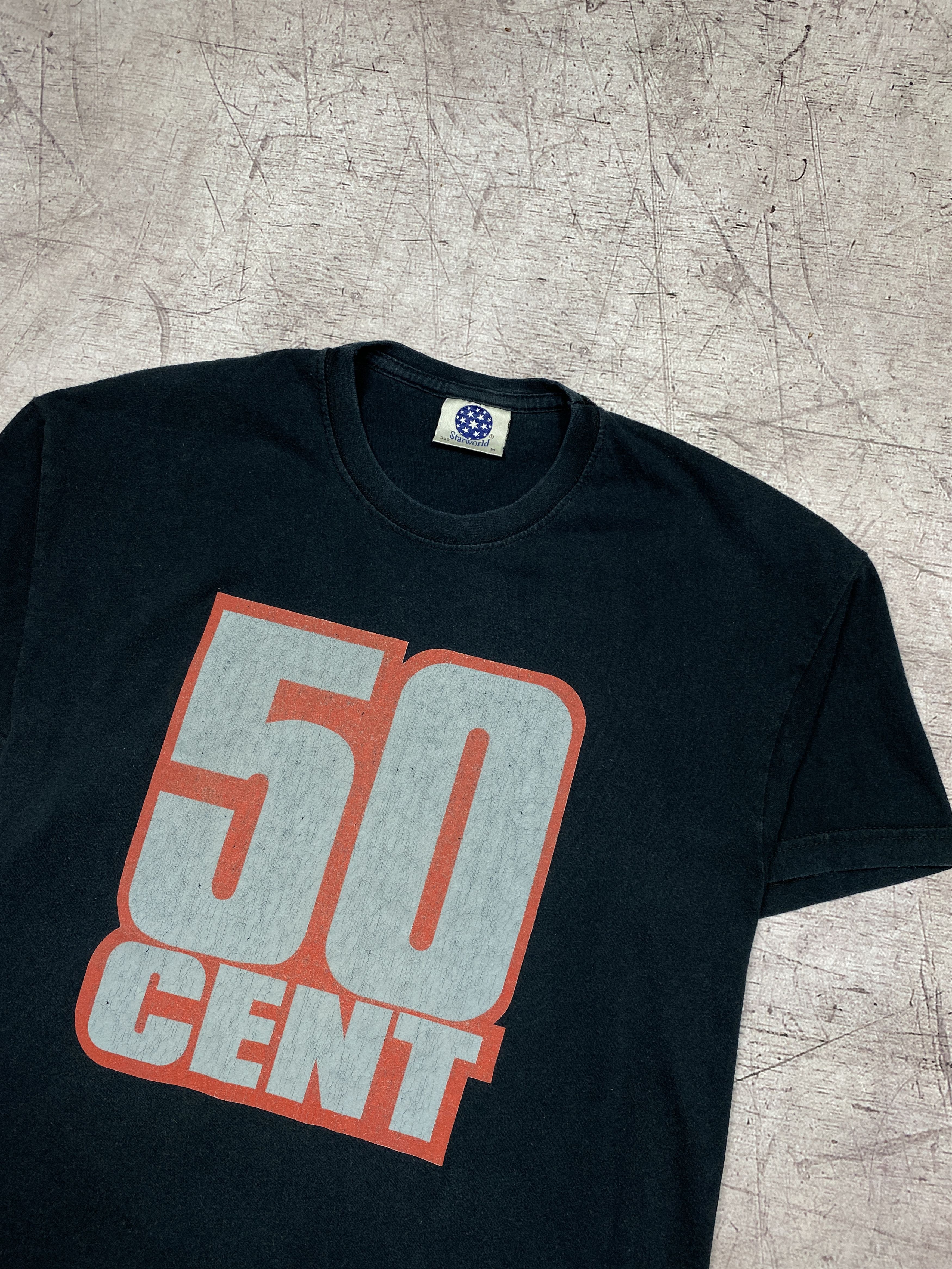 50 Cent × Rap Tees × Vintage 50 Cent Vintage 2010 Mens Rap T-Shirt Tee Y2K Size US M / EU 48-50 / 2 - 2 Thumbnail