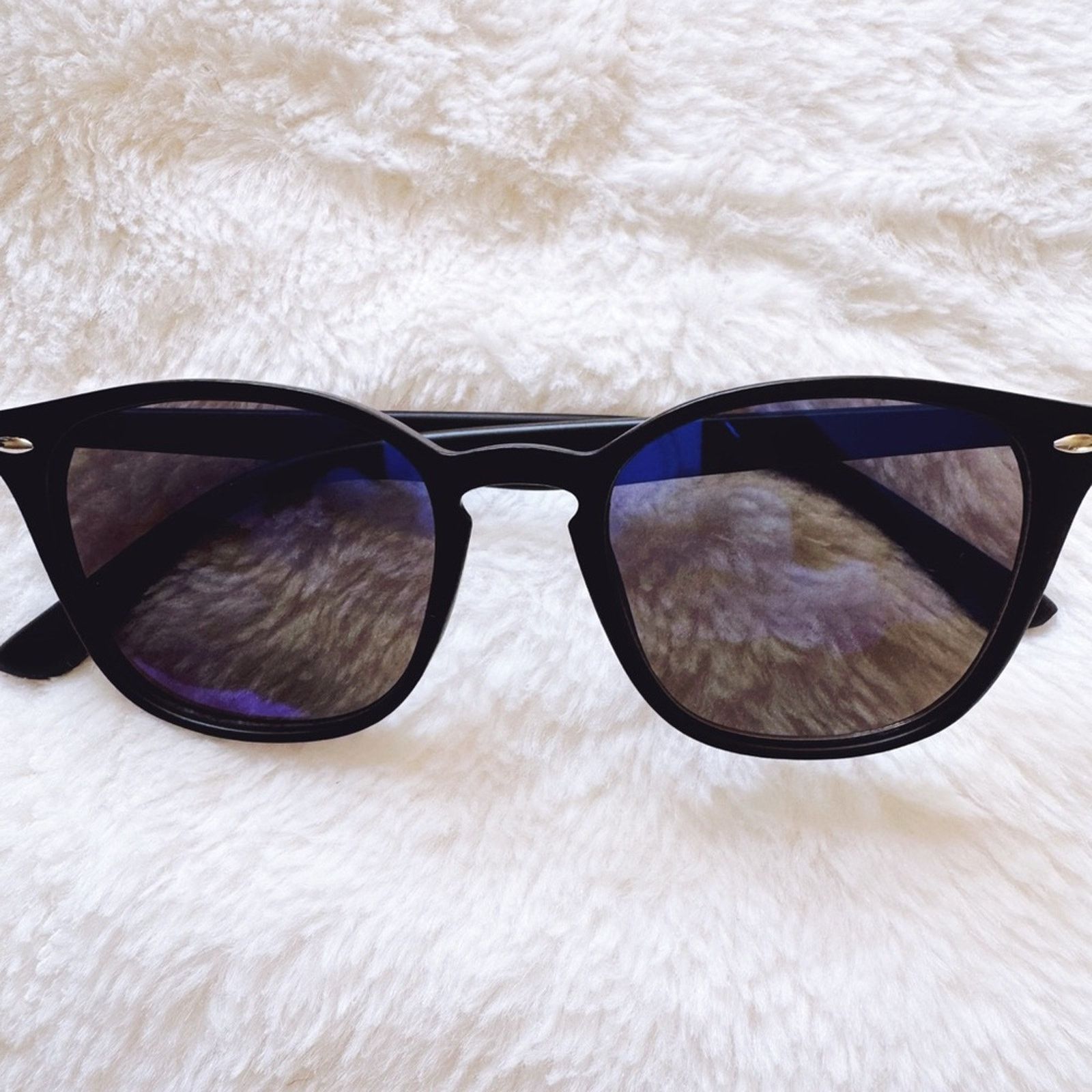 Other Milo Blue Oversized Oval Horn Rims Sunglasses Size ONE SIZE - 1 Thumbnail