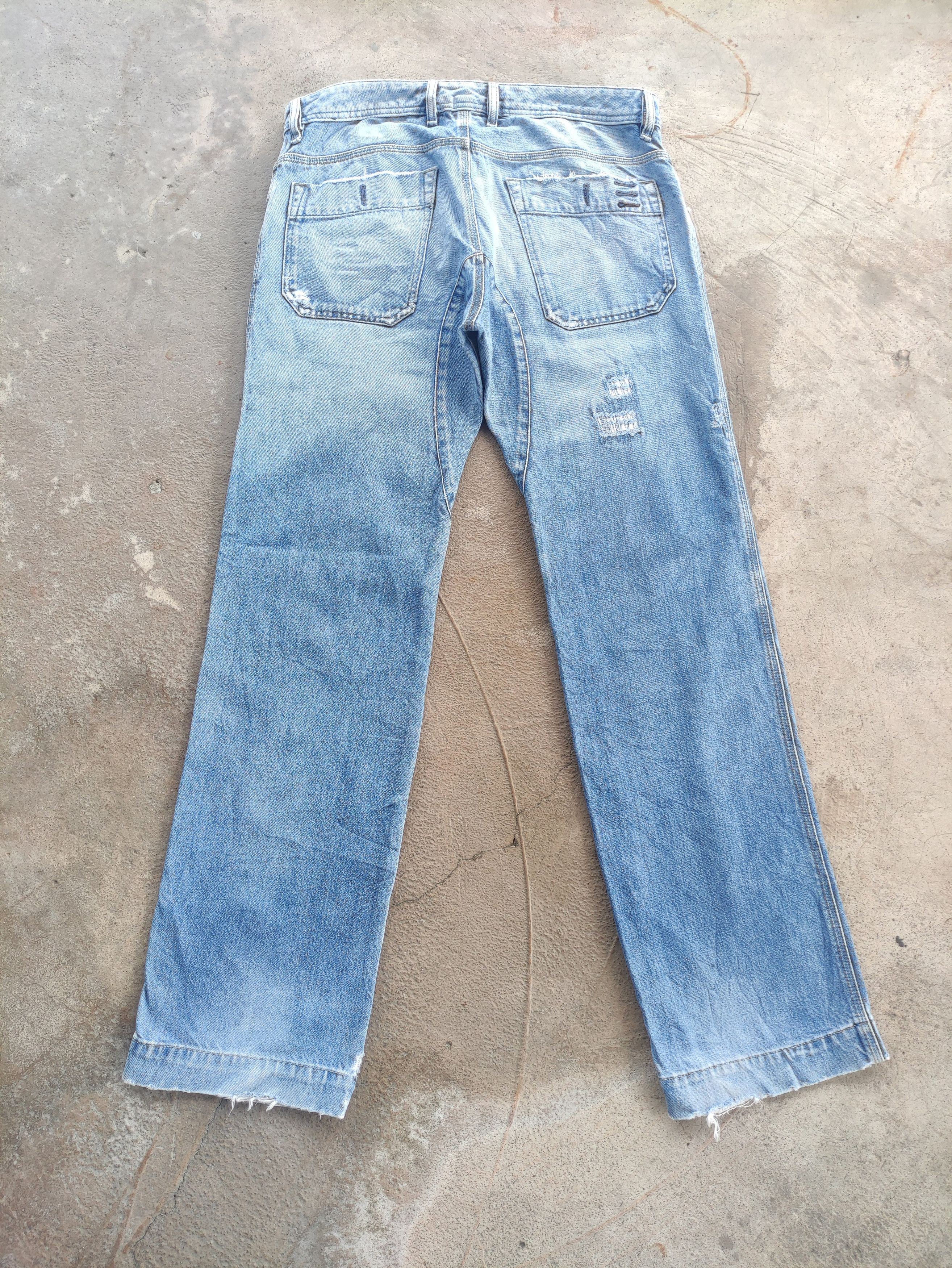 Diesel Vintage Diesel Button Jean Baggy Distressed Faded Denim Size US 36 / EU 52 - 10 Thumbnail