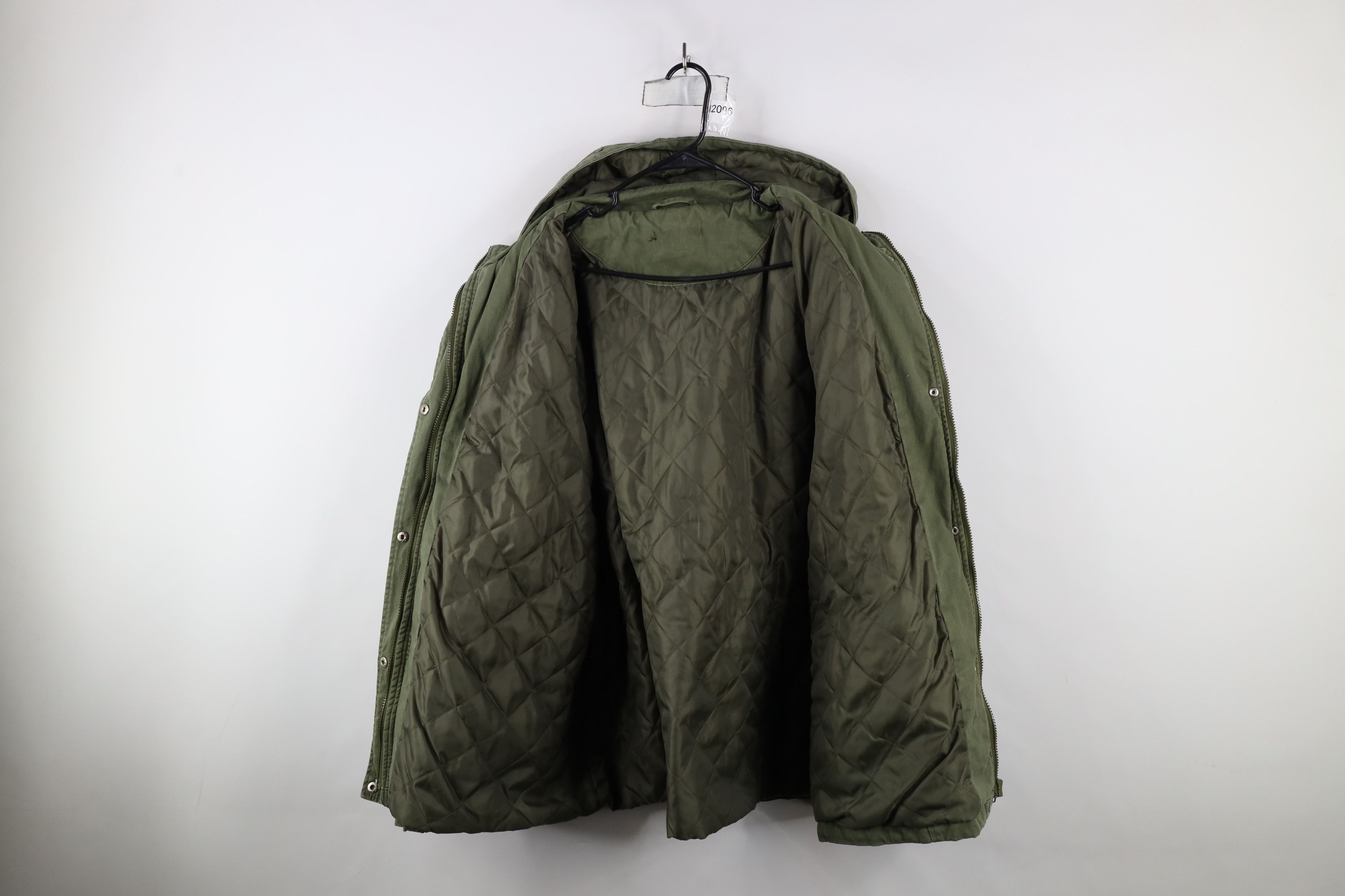 Vintage Vintage 90s Streetwear Military Quilted Hooded Field Jacket Size 3XL / US 20-22 - 9 Thumbnail
