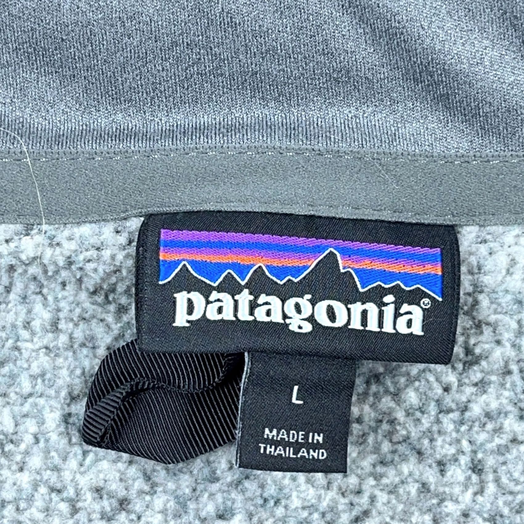 Patagonia Patagonia Pullover Sweater Men 2XL Gray Mock Neck 1/4 Zip Fleece Logo Embroidered Casual Outdoor Size US XXL / EU 58 / 5 - 3 Thumbnail