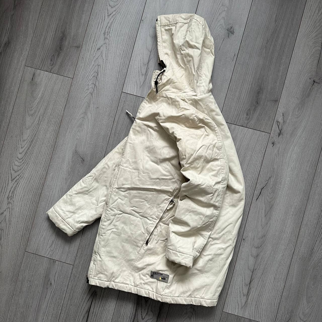 Nike Nike y2k Vintage Beige Light Puffer Parka Jacket Size M / US 6-8 / IT 42-44 - 1 Thumbnail