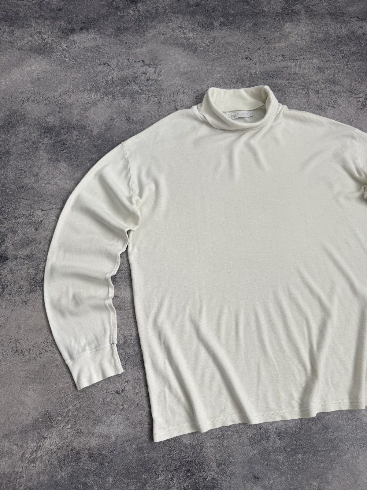 Sunspel Sunspel White Turtleneck Long Sleeve T-Shirt Tee Vintage Y2K Size US L / EU 52-54 / 3 - 6 Thumbnail