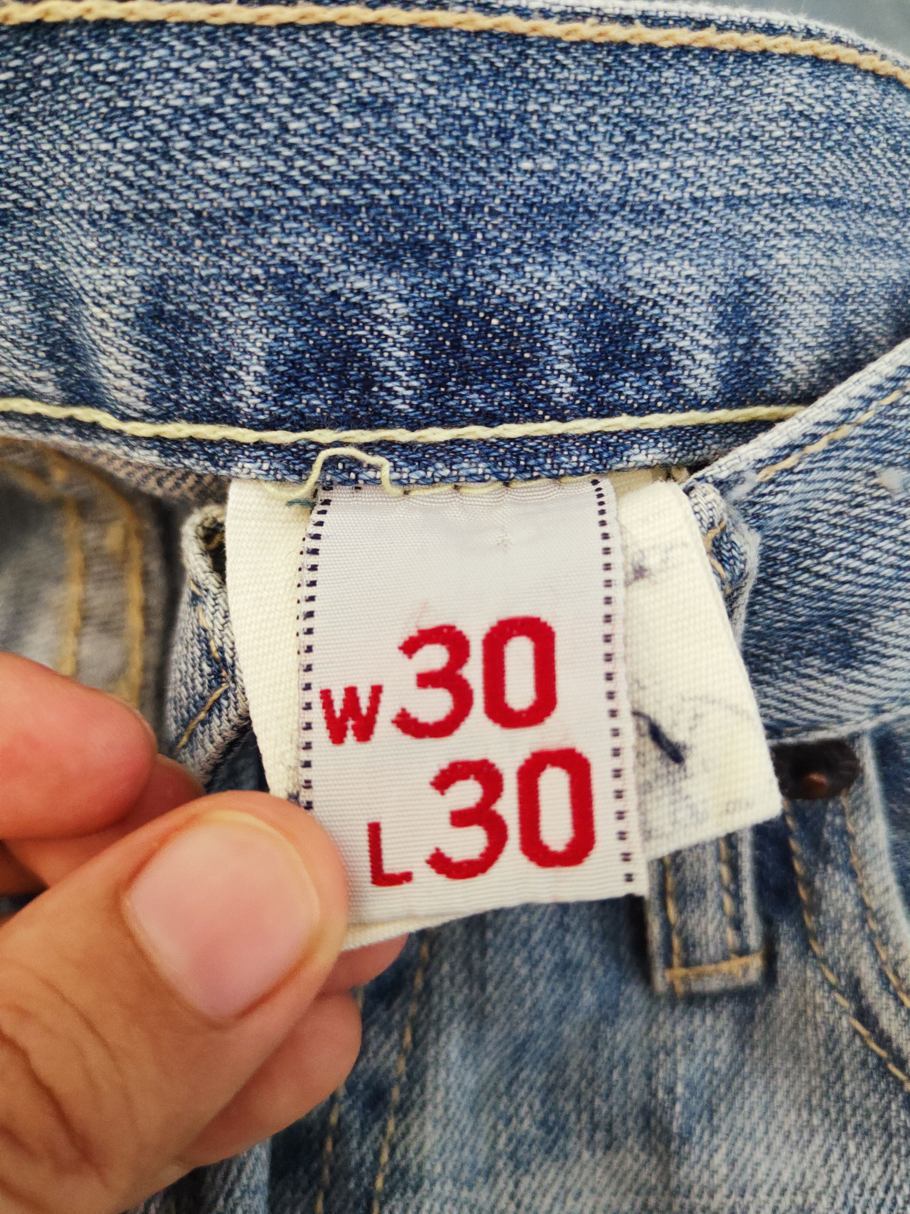 Abercrombie & Fitch × Vintage Vintage Abercrombie&Fitch Blue Distressed Ripped Jeans Size 33" - 18 Thumbnail