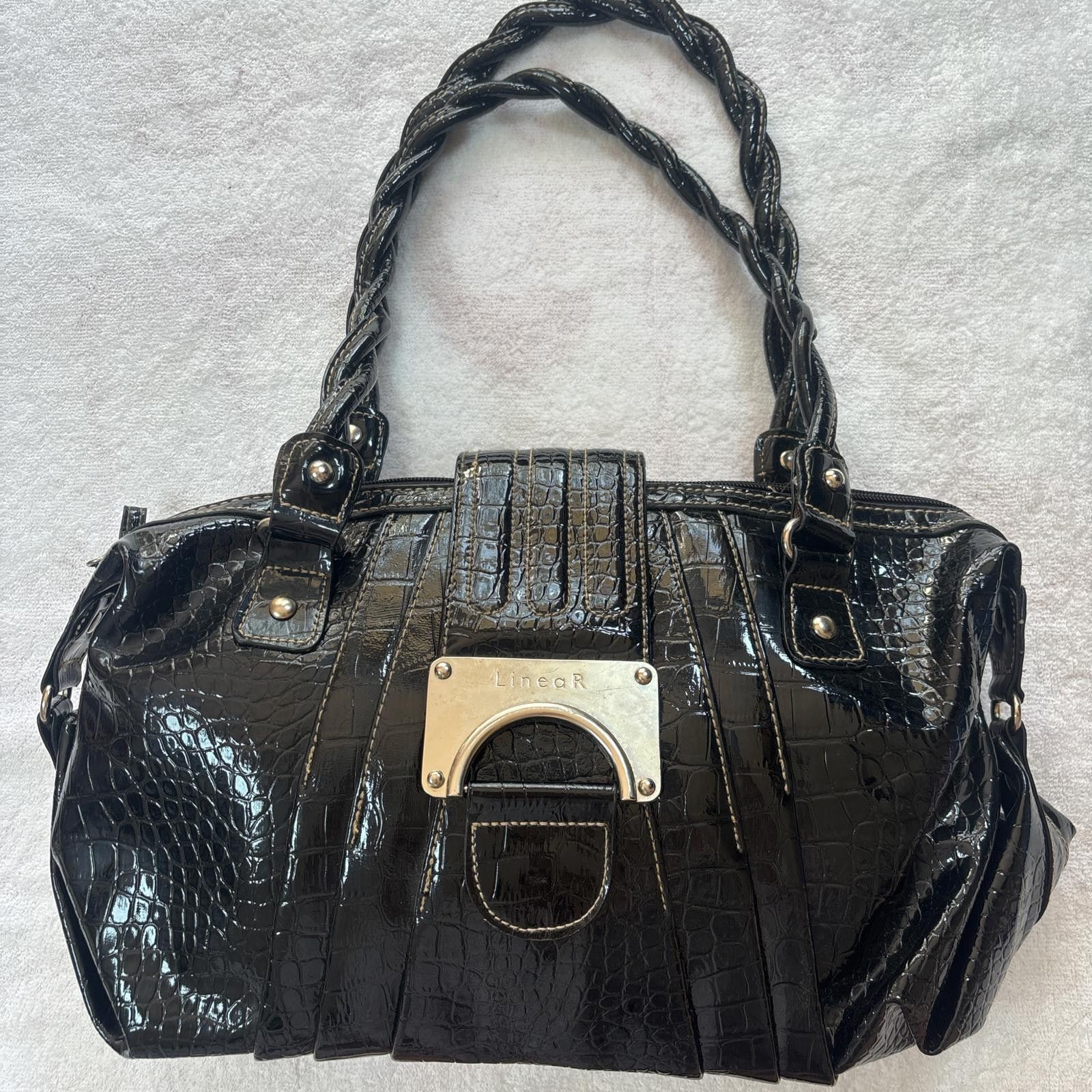 Other y2k grunge black leather purse Size ONE SIZE - 1 Thumbnail