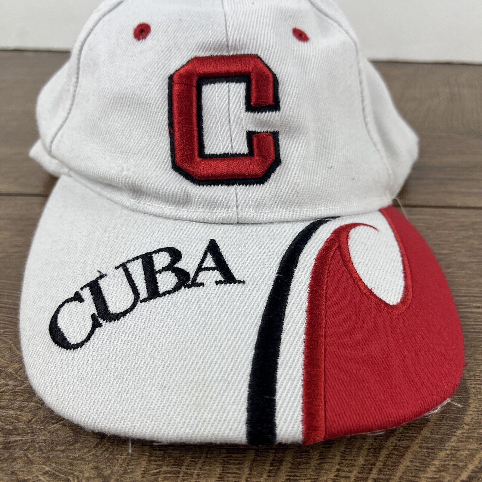 Other Cuba Hat Cuba White Hat Adjustable Adult Size Hat Cap Size ONE SIZE - 5 Thumbnail