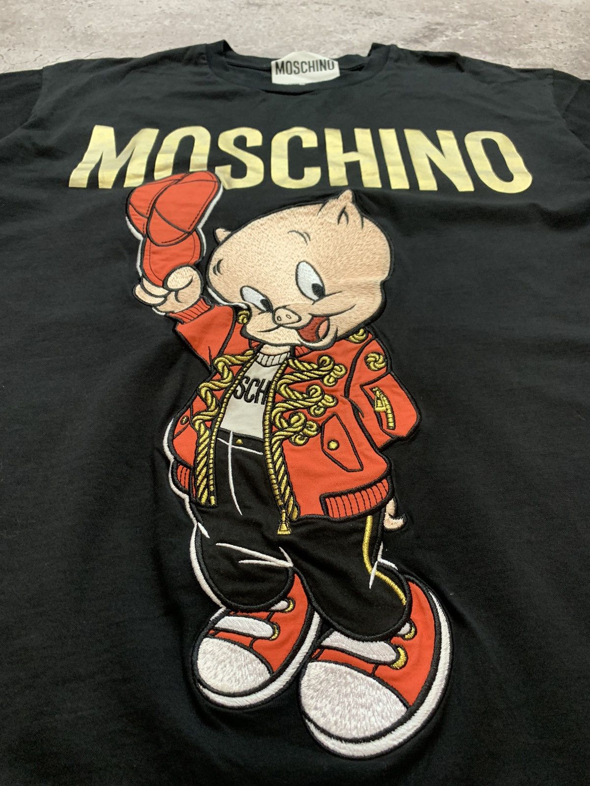 Moschino Moschino Couture Porky Pig Black T-shirt Looney Tunes Size US XS / EU 42 / 0 - 2 Thumbnail