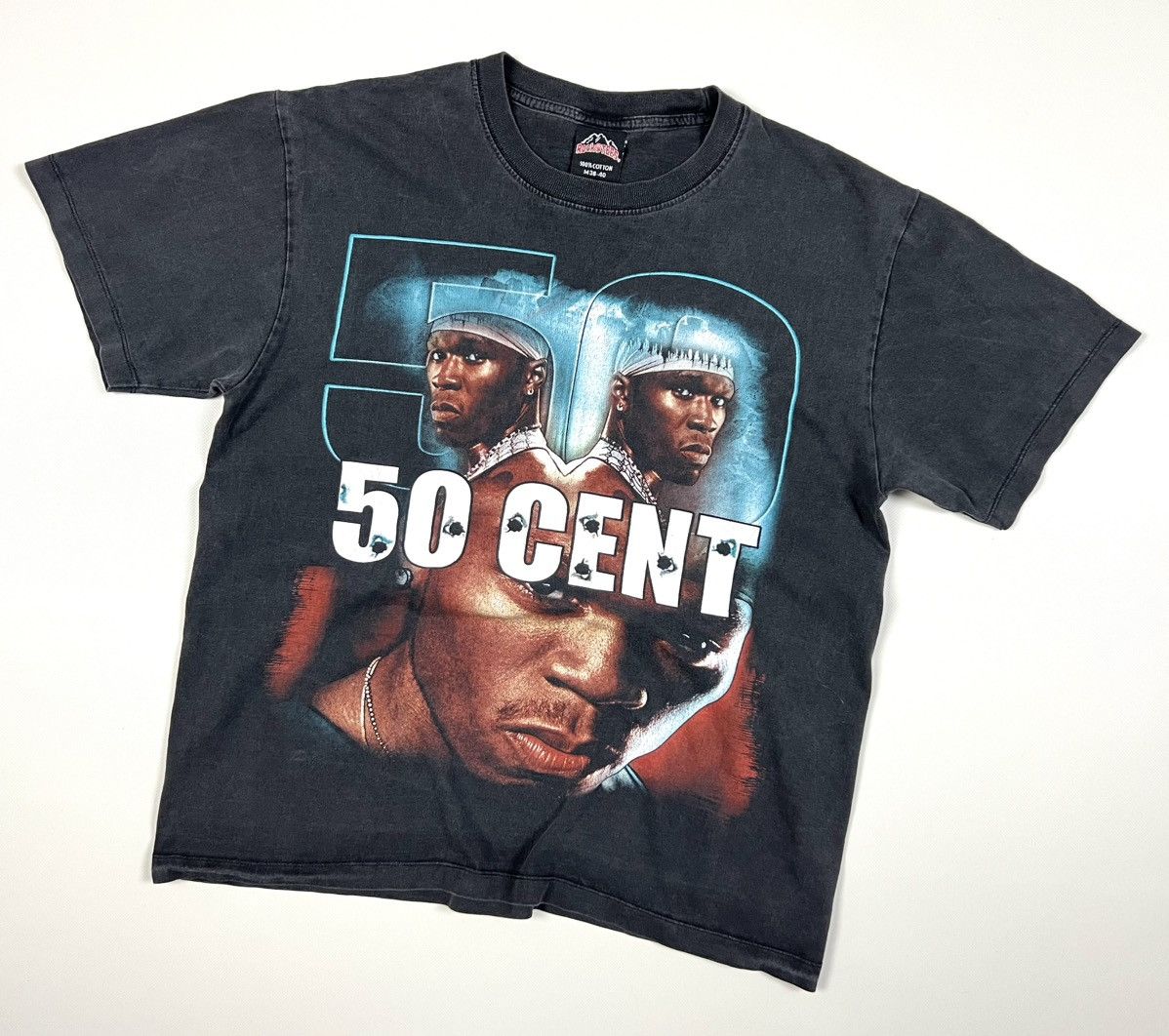 50 Cent × Rap Tees × Vintage Vintage 50 Cent Reverse logo Rap Hip Hop T Shirt Size S/M Size US M / EU 48-50 / 2 - 1 Thumbnail