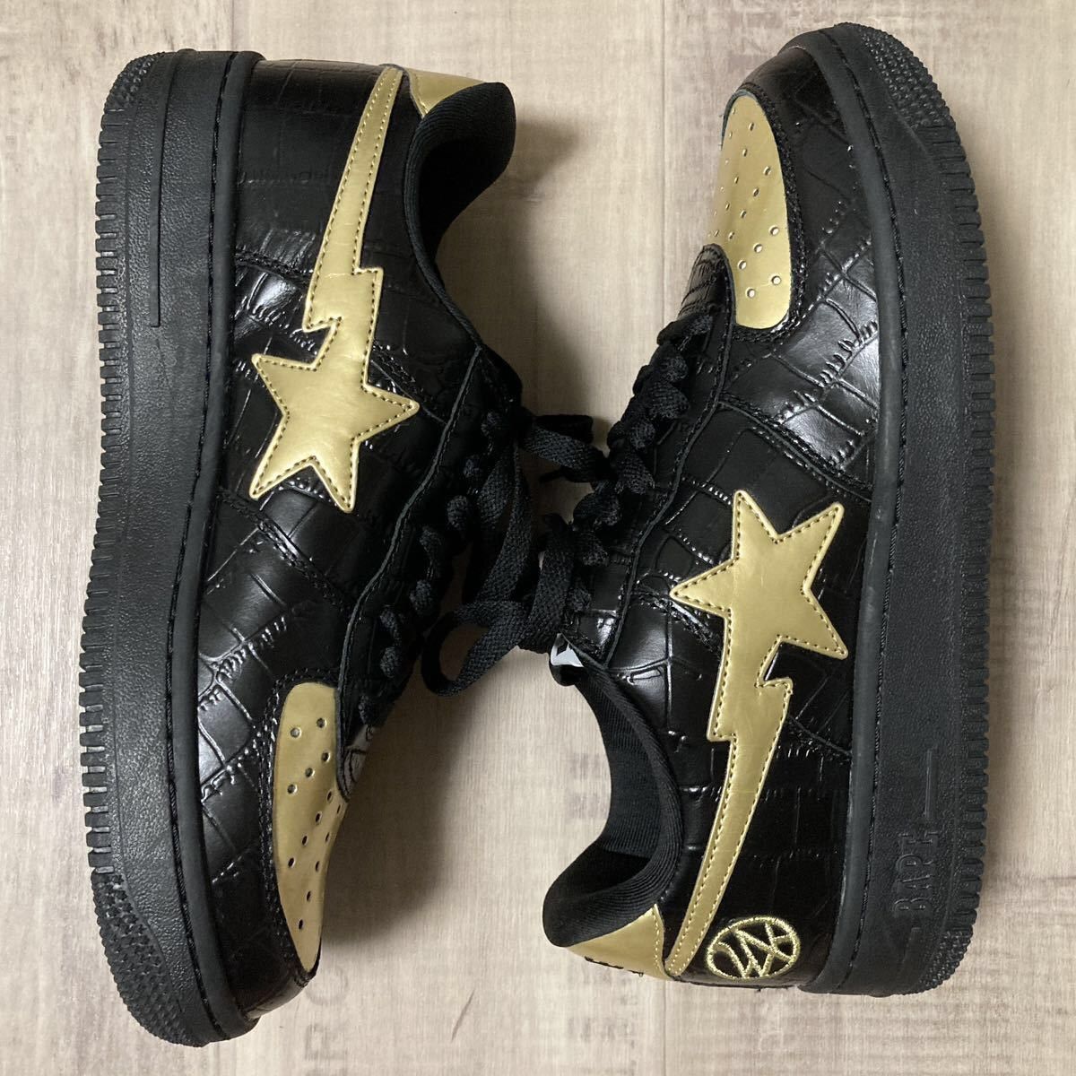 Bape 24Karats BAPESTA leather sneakers a bathing ape BAPE STA Size US 9.5 / EU 42-43 - 2 Thumbnail