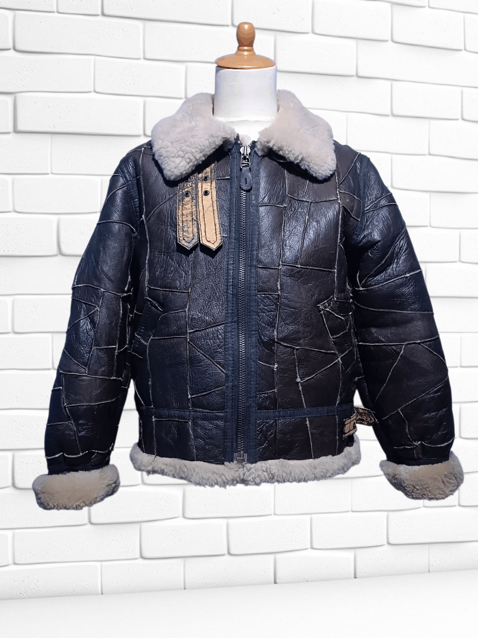 Vintage Vintage Rare Crust B-3 B3 Leather Flight Jacket Military Size US M / EU 48-50 / 2 - 1 Thumbnail