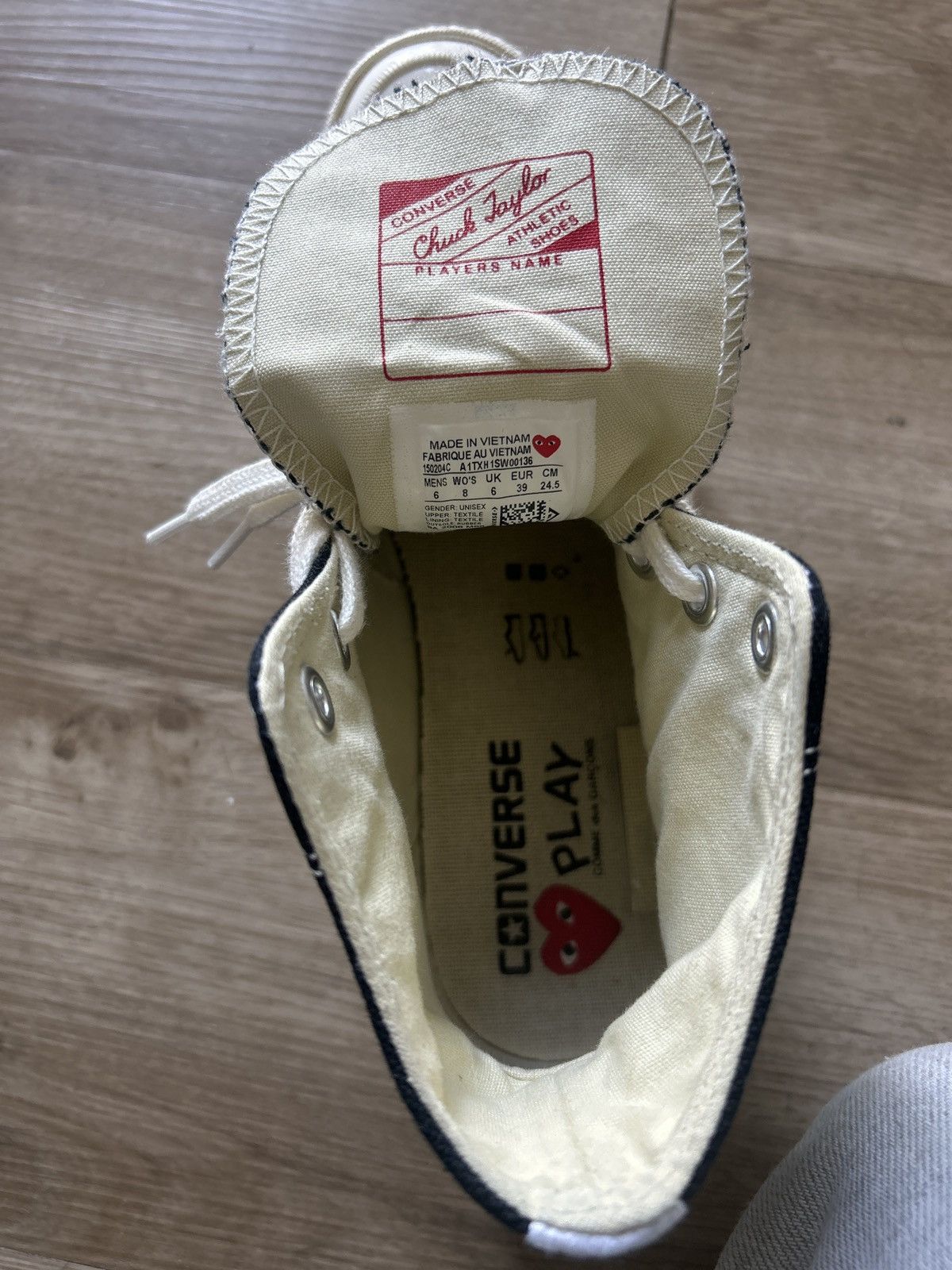 Comme des Garcons Comme des garcon play converse LARGE Size US 8.5 / IT 38.5 - 6 Thumbnail