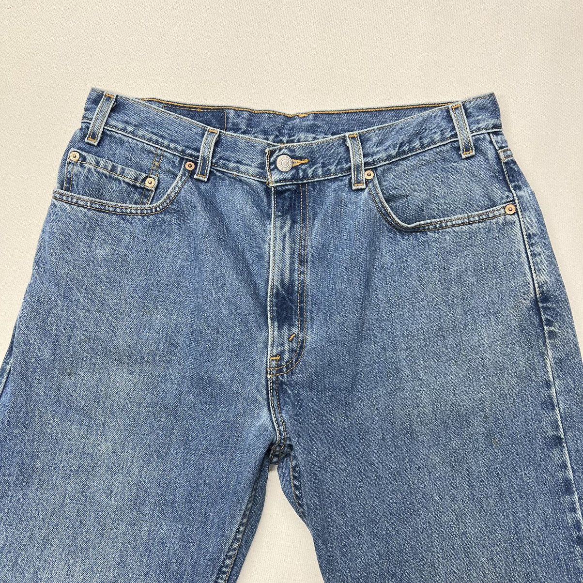 Levi's × Vintage VTG Levis 505 Jeans Blue Regular Fit Straight Denim Faded Size US 36 / EU 52 - 7 Thumbnail