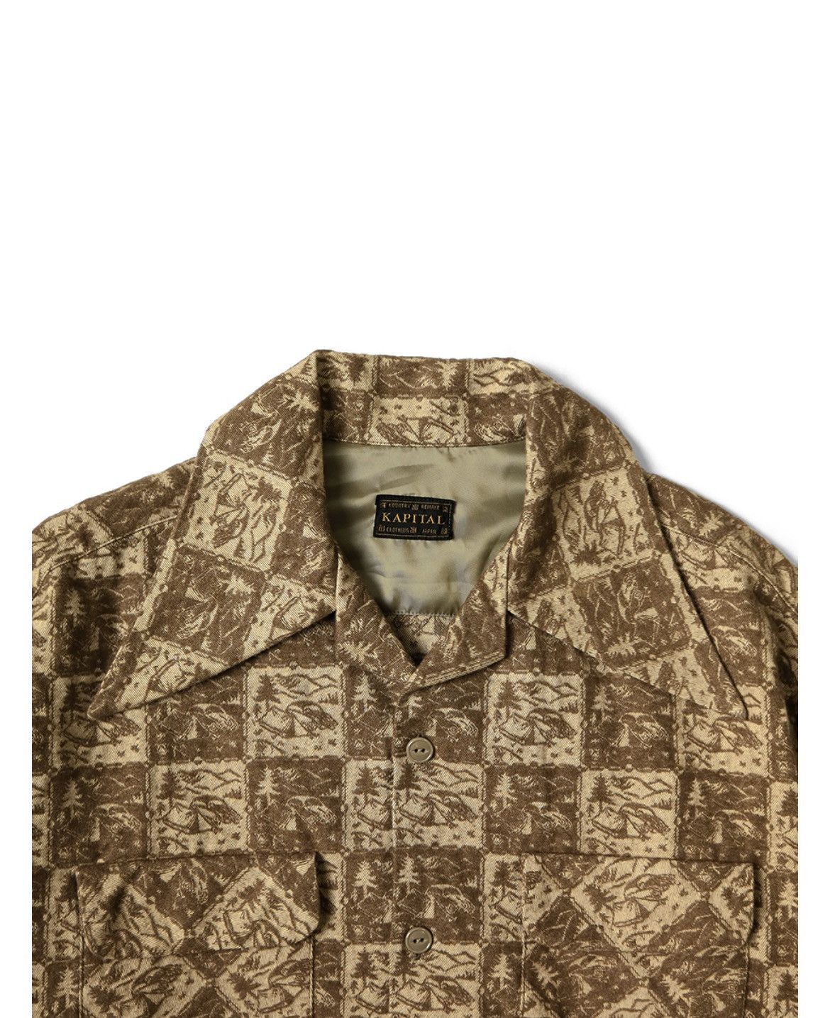 Kapital CAMP jacquard flannel wrangle collar board shirt size 2 Size US M / EU 48-50 / 2 - 3 Thumbnail