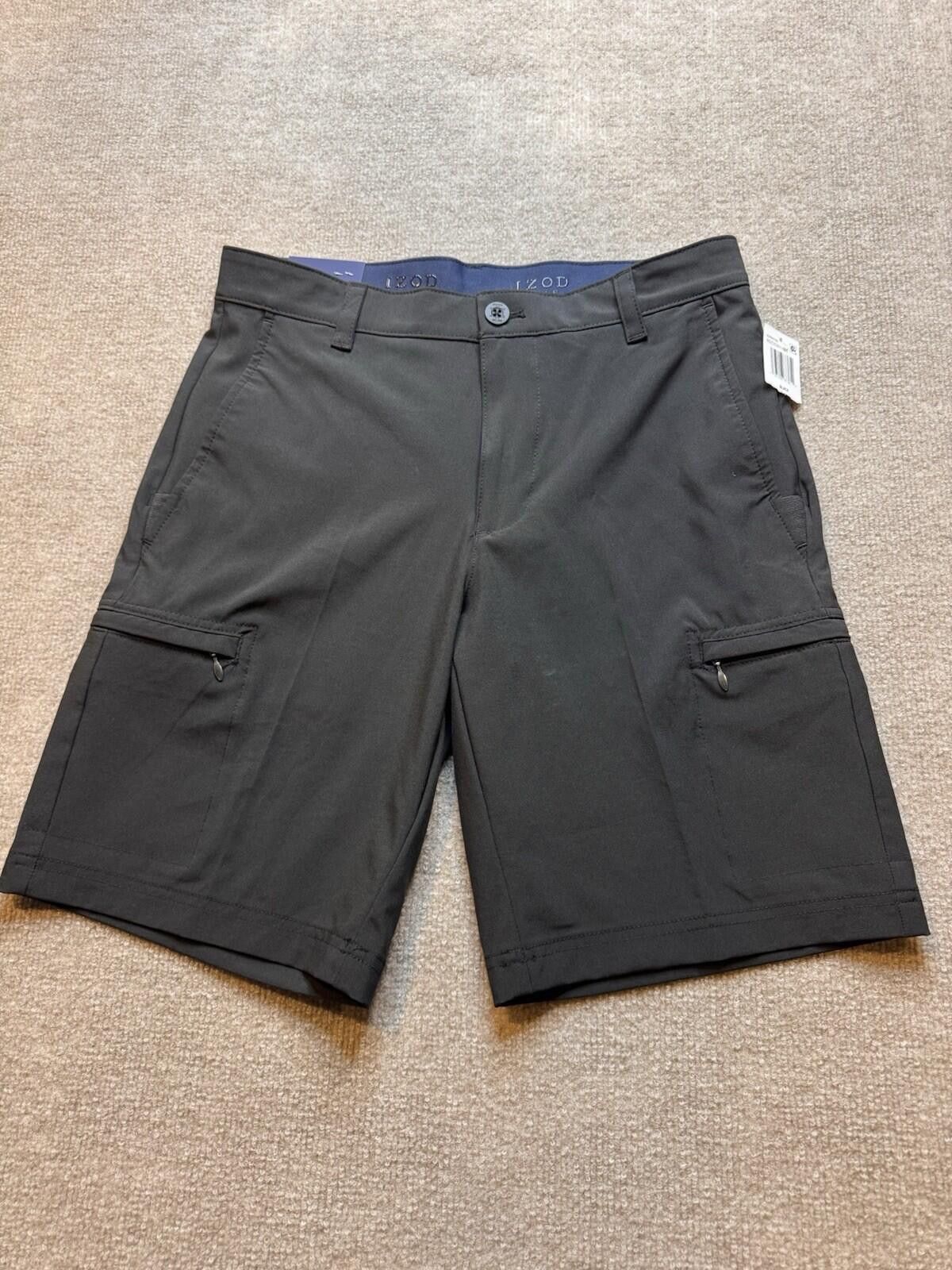 Izod IZOD Men's NWT Golf shorts W30 x 9.5 Black Flat Front [718] Size ONE SIZE - 1 Thumbnail
