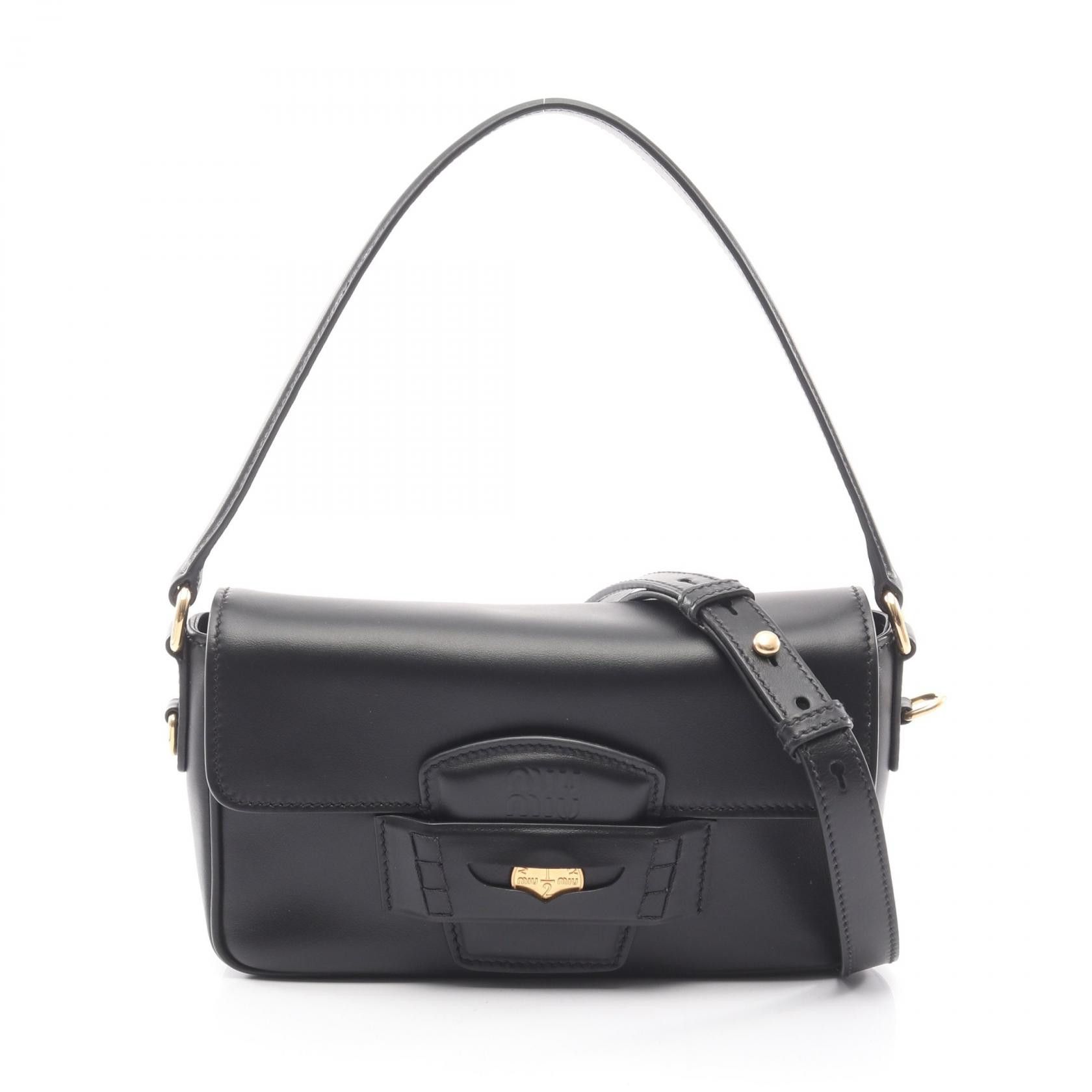 Miu Miu Miu Miu Miu Miu CRM FINE CALF Fine Calf Handbag Leather Handbag 5BD270 DUTY FREE for USA Size ONE SIZE - 1 Thumbnail