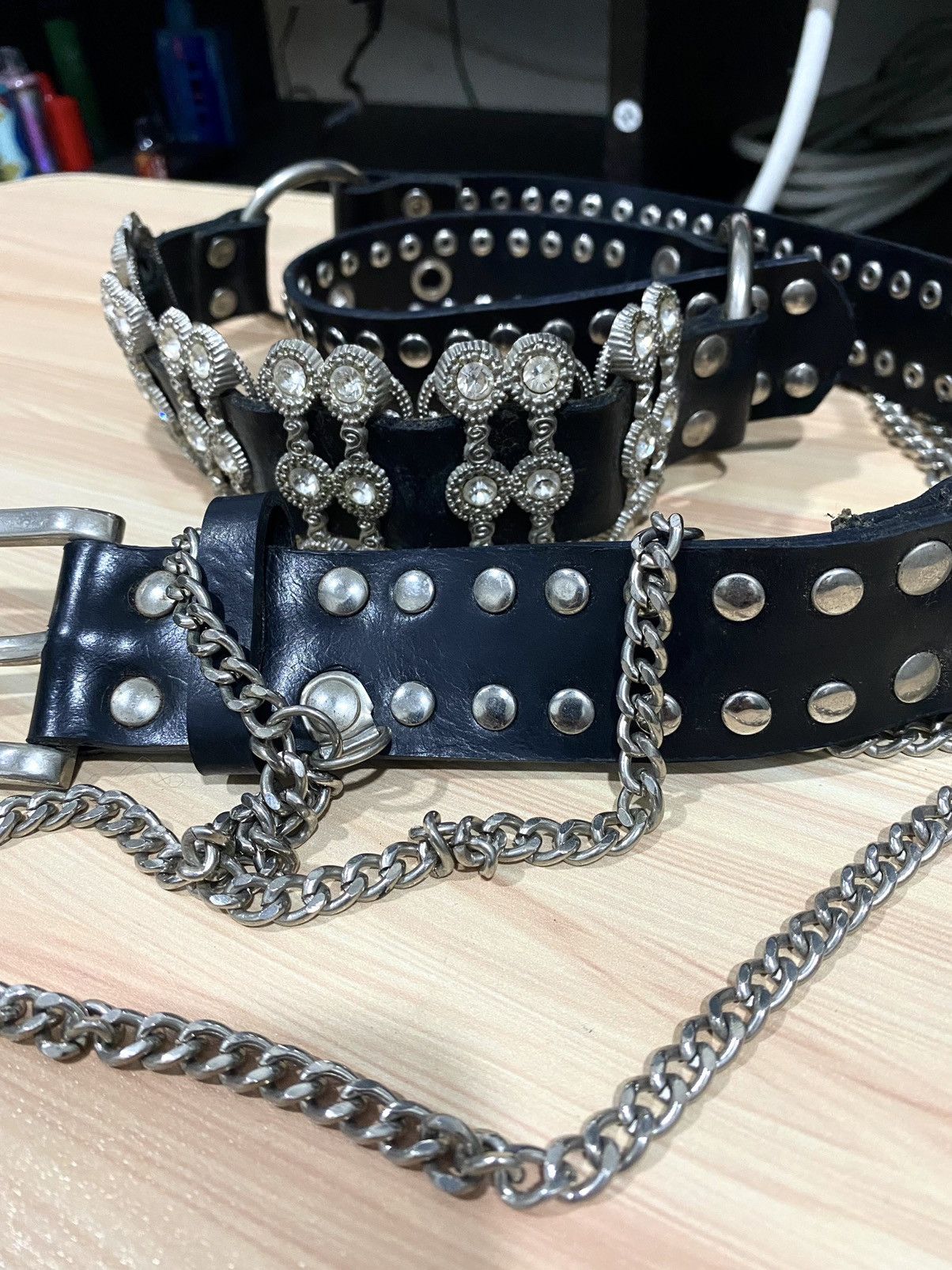 Japanese Brand 🔥SALE🔥Studded Gothic Bondage Belt inspired BB SIMON Size ONE SIZE - 8 Thumbnail