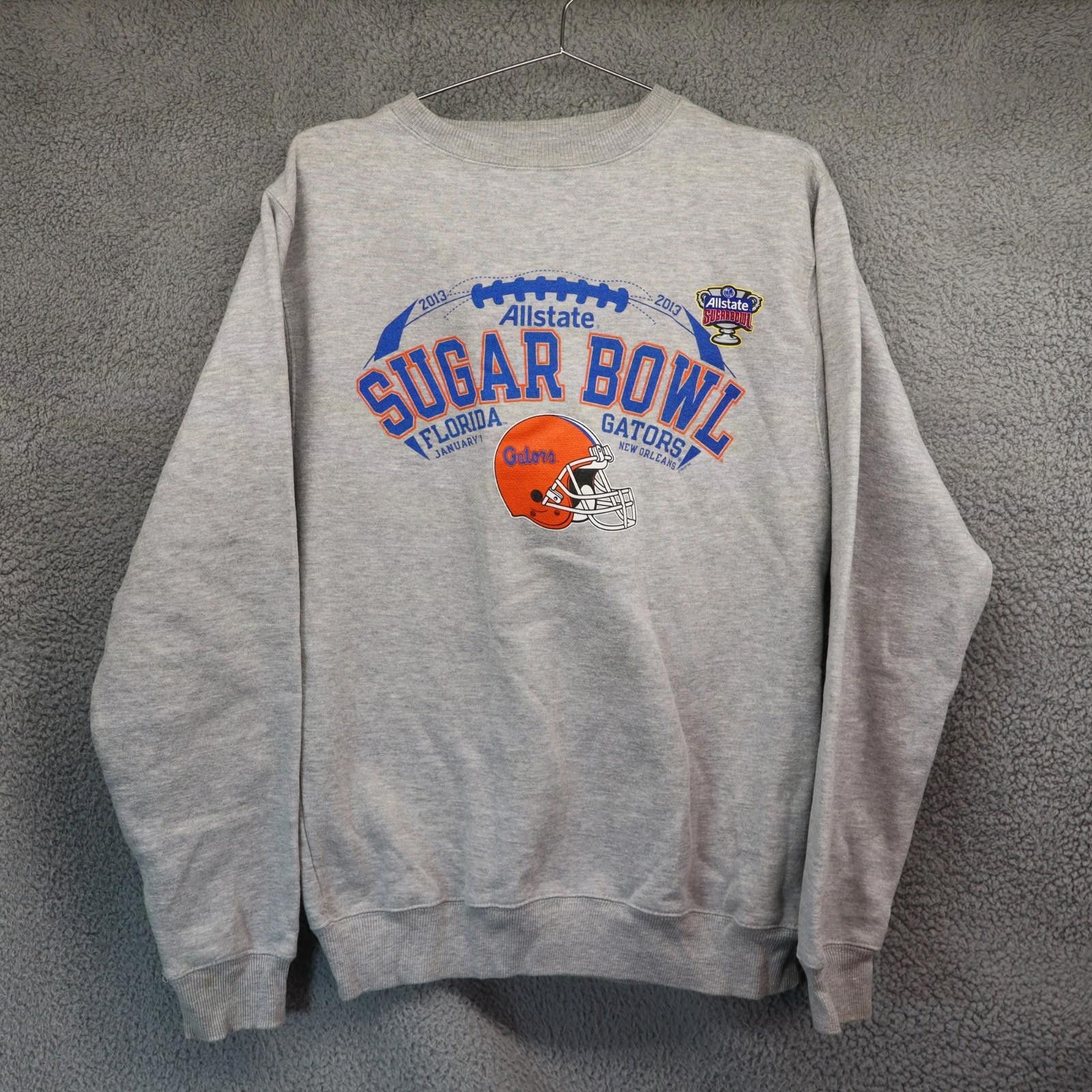 Other Florida Gators Adult Medium Gray Sweater 2013 Sugar Bowl Size ONE SIZE - 2 Thumbnail