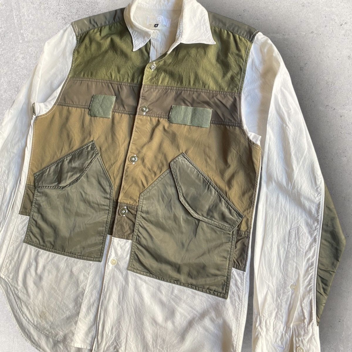 Comme des Garcons SS17 Reconstructed Military Shirt Size US M / EU 48-50 / 2 - 2 Thumbnail