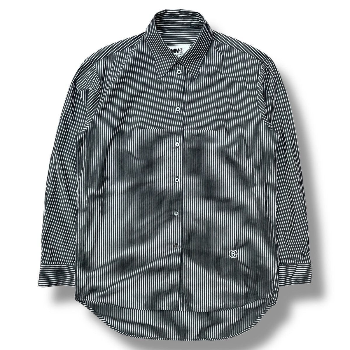 MM6 MM6 Maison Margiela S/S20 Striped Long Back Button-up Shirt Size US M / EU 48-50 / 2 - 1 Thumbnail