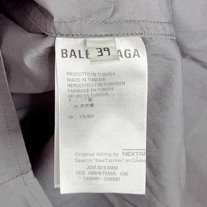 Balenciaga Balenciaga size 39 Solid Color Collar Back Logo Printed Si Size US M / EU 48-50 / 2 - 5 Thumbnail